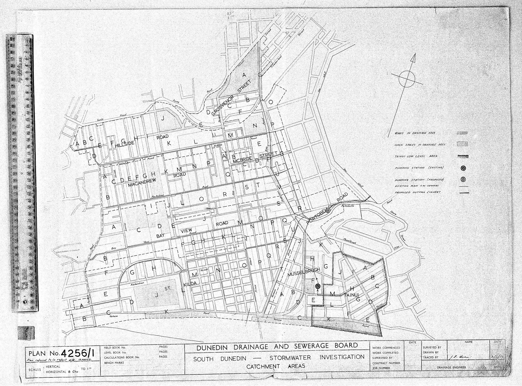 SOUTH DUNEDIN - STORMWATER INVESTIGATION CATCHMENT AREAS