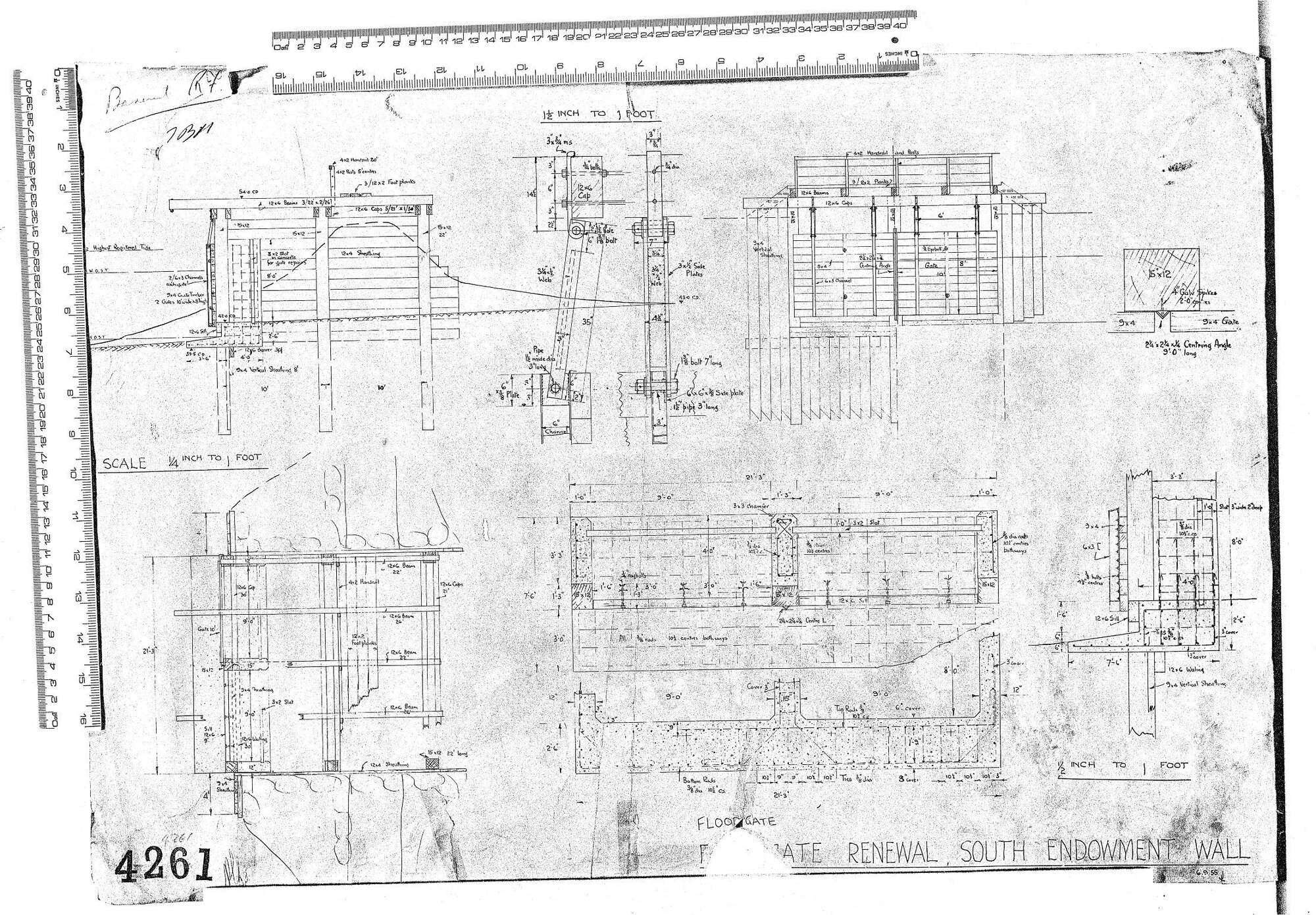 FLOOD GATE  RENEWAL, SOUTH ENDOWMENT WALL