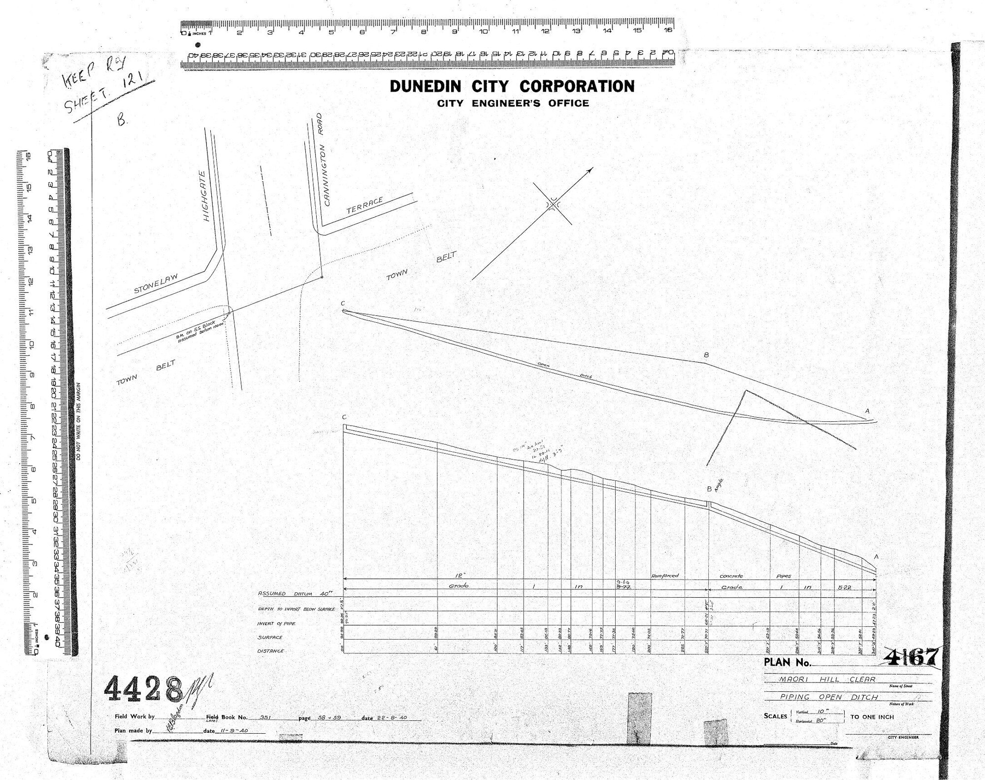 MAORI  HILL CLEAR PIPING OPEN DTICH