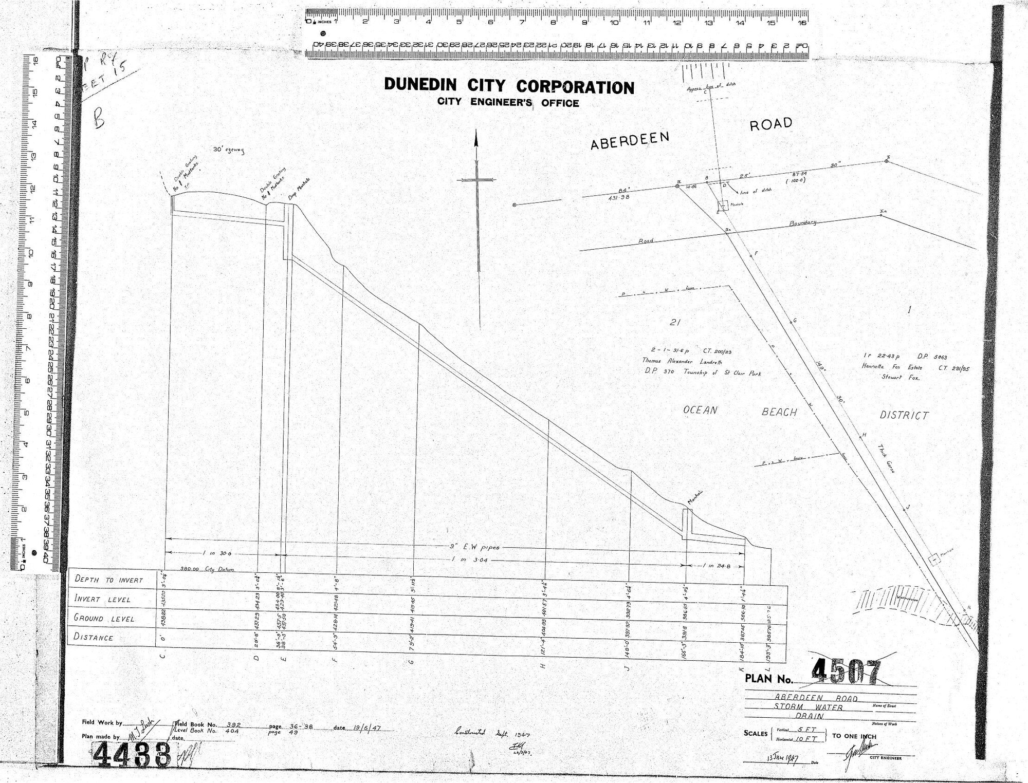ABERDEEN ROAD  STORM WATER DRAIN