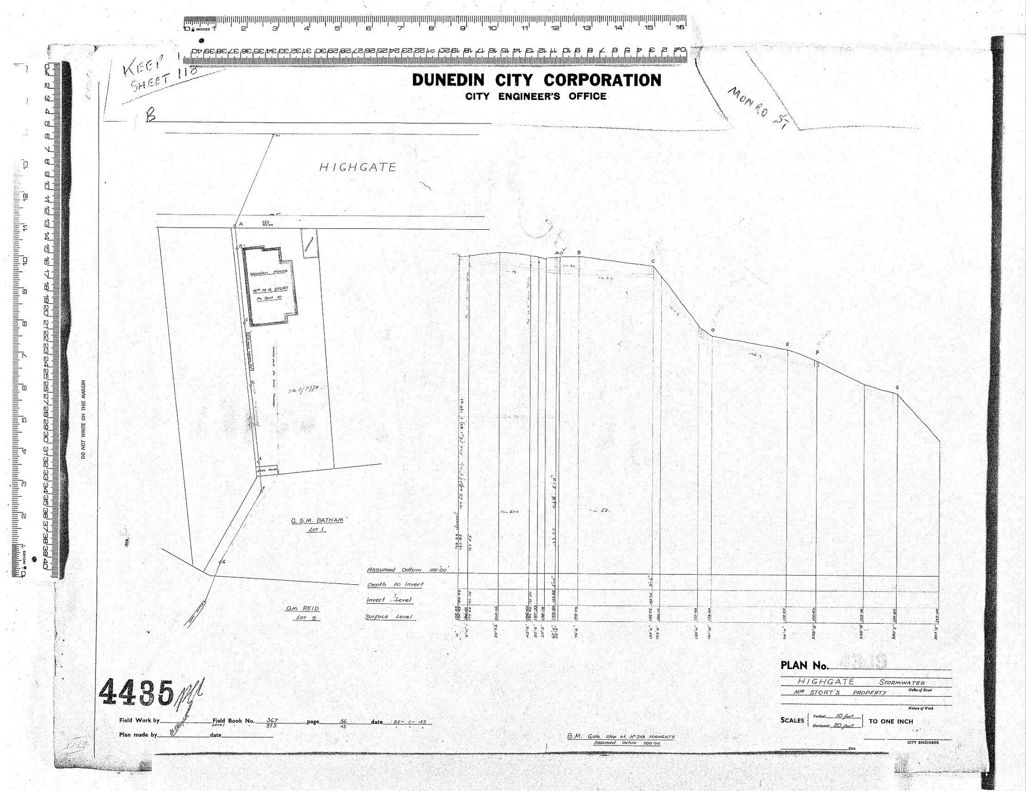 HIGHGATE STORMWATER MISS STORT'S PROPERTY
