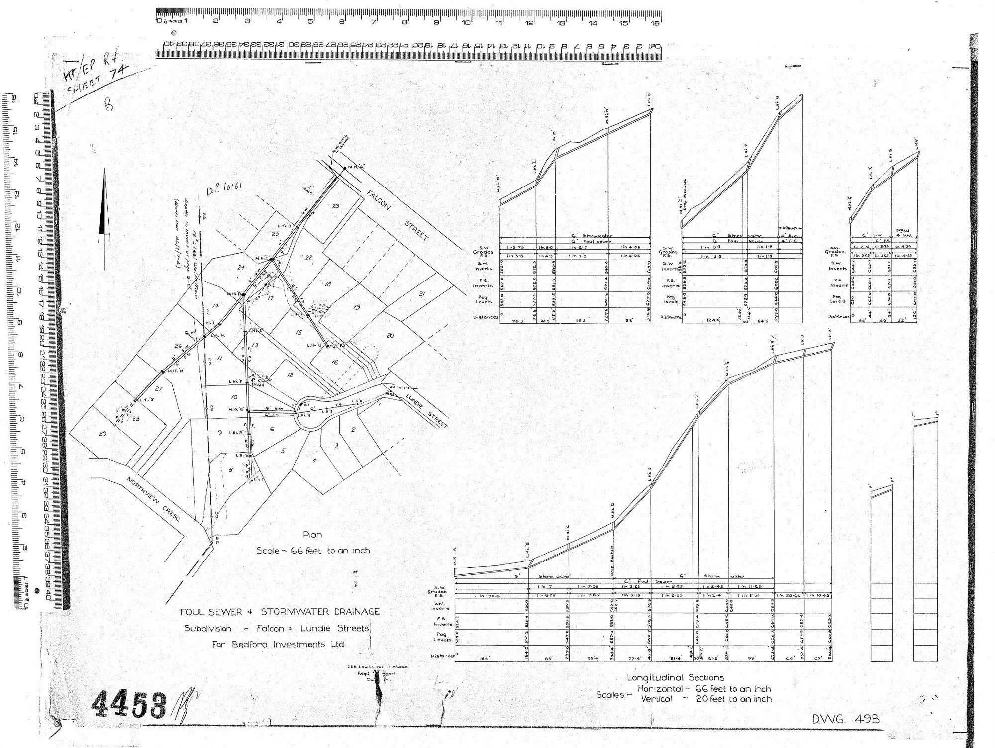 FOUL SEWER &amp; STORMWATER DRAINAGE SUBDIVISION - FALCON &amp; LUNDIE STREETS