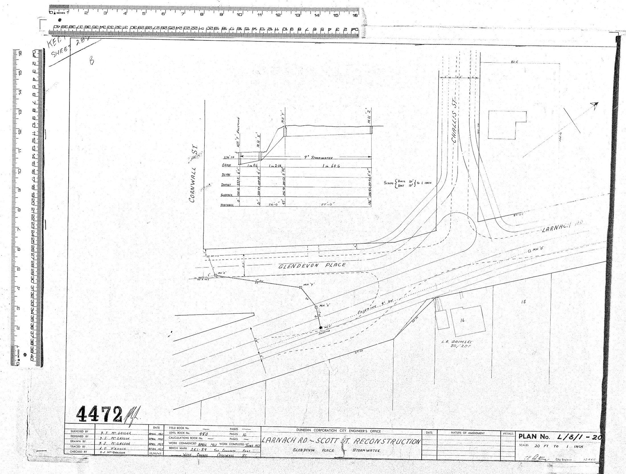 LARNACH RD, SCOTT ST RECONSTRUCTION GLENDEVON PLACE - STORMWATER