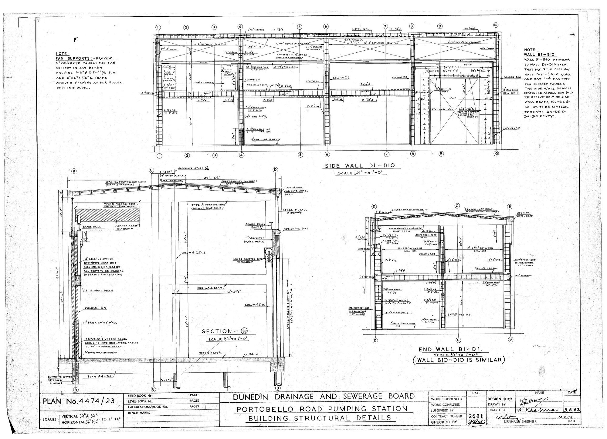 PORTOBELLO ROAD PUMPING STATION  BUILKDING STRUCTURAL DETAILS