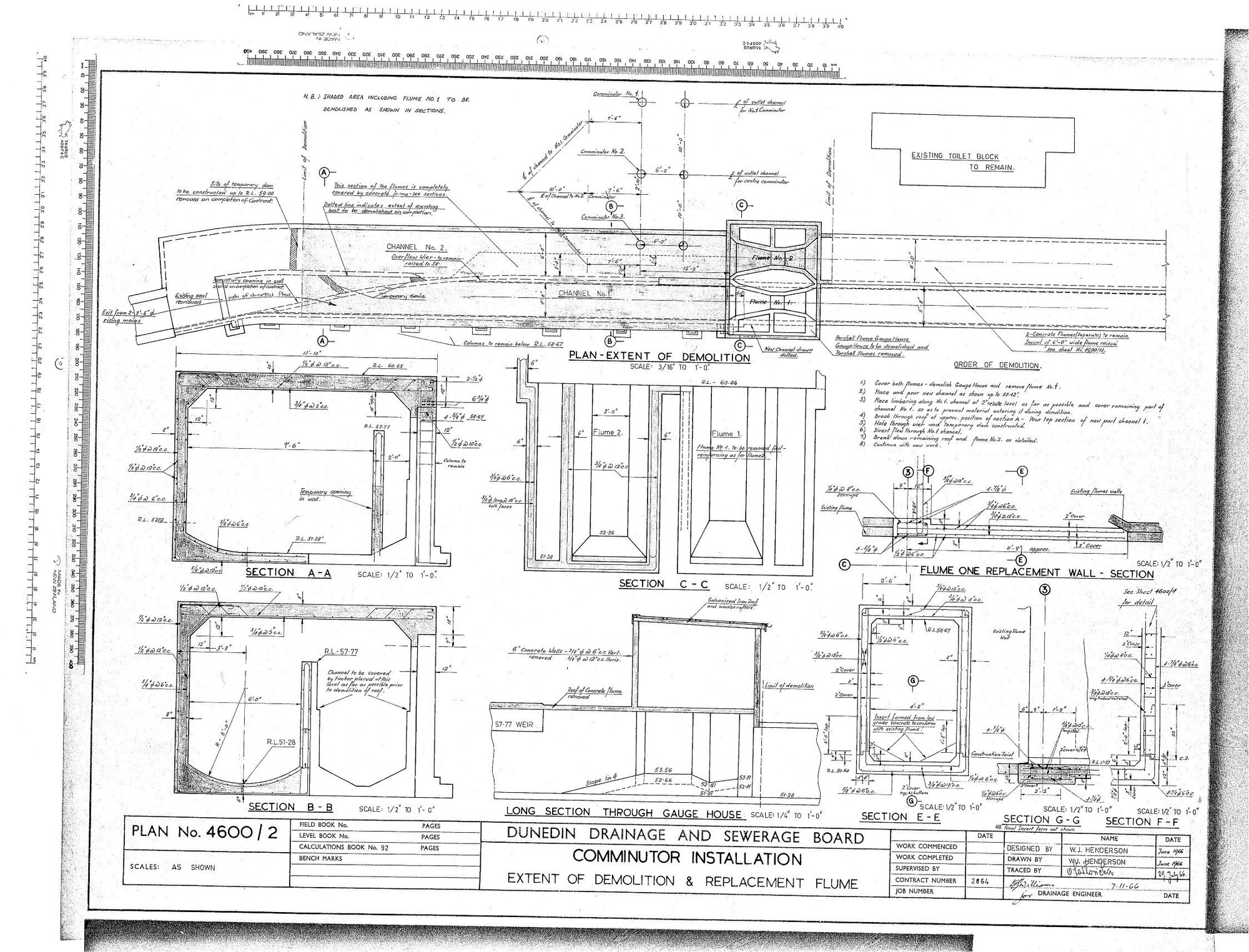 COMMINUTOR INSTALLATION EXTEND OF DEMOLITION &amp; REPLACEMENT FLUME