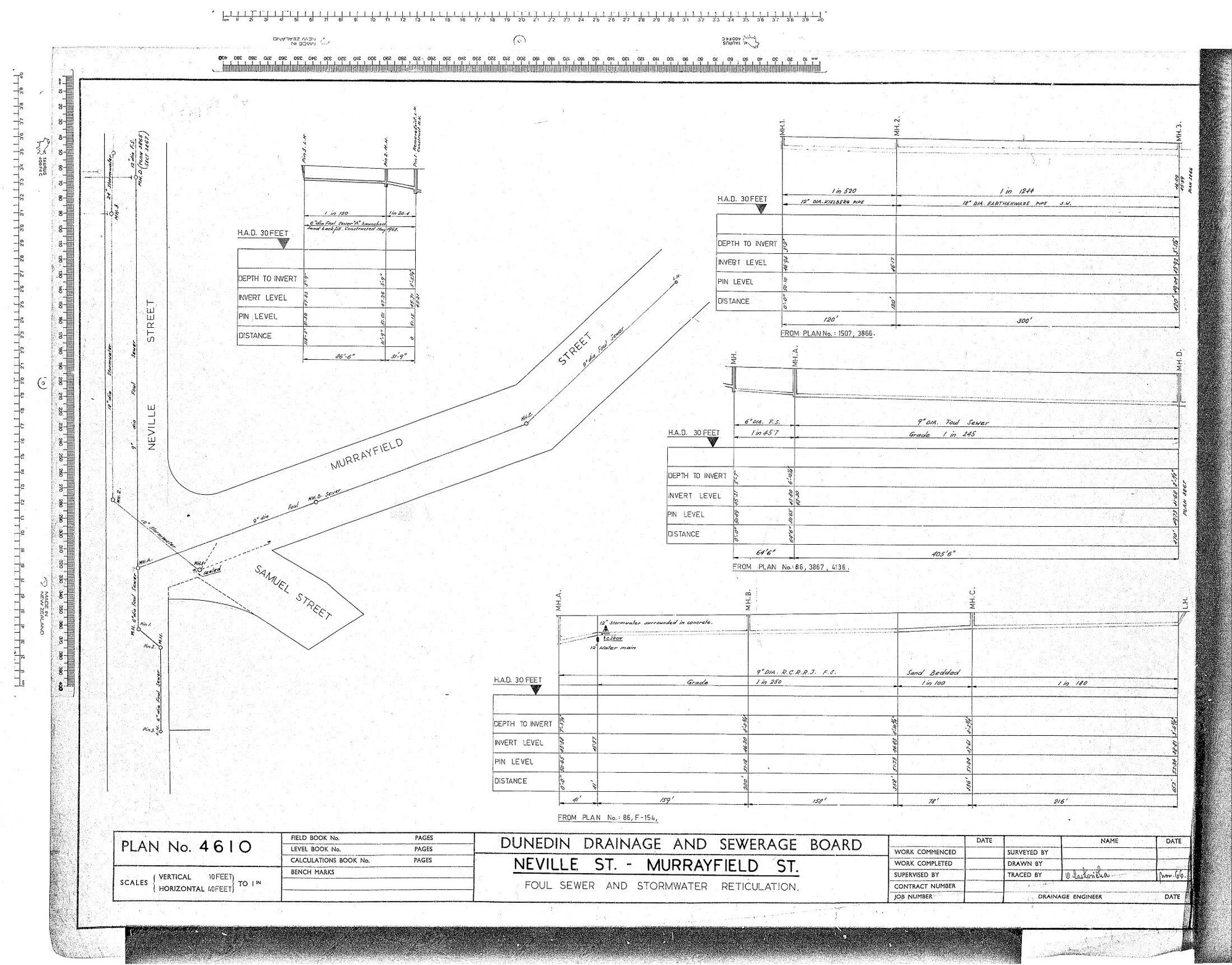 NEVILLE ST - MURRAYFIELD ST.  FOUL SEWER AND STORMWATER RETICULATION