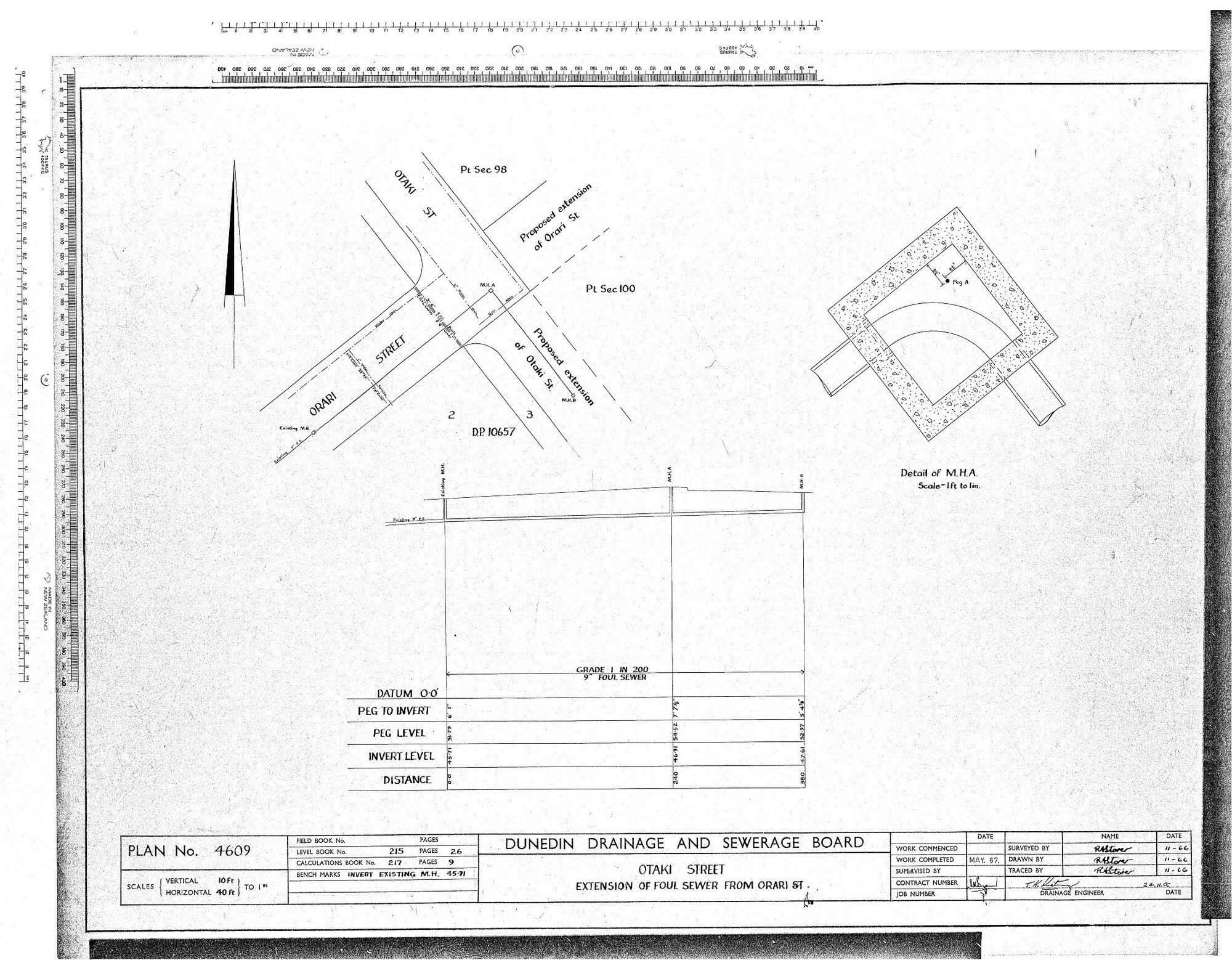 OTAKI STREET EXTENSION OF FOUL SEWER FROM ORARI ST