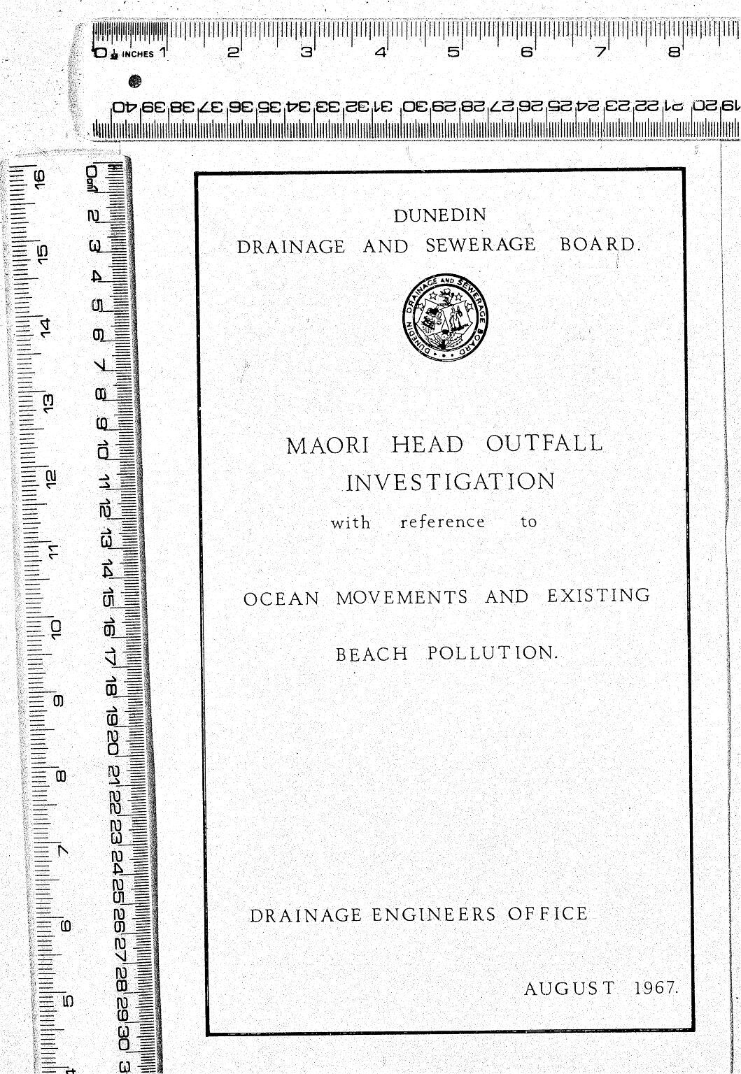 MAORI HEAD OUTFALL INVESTIGATION