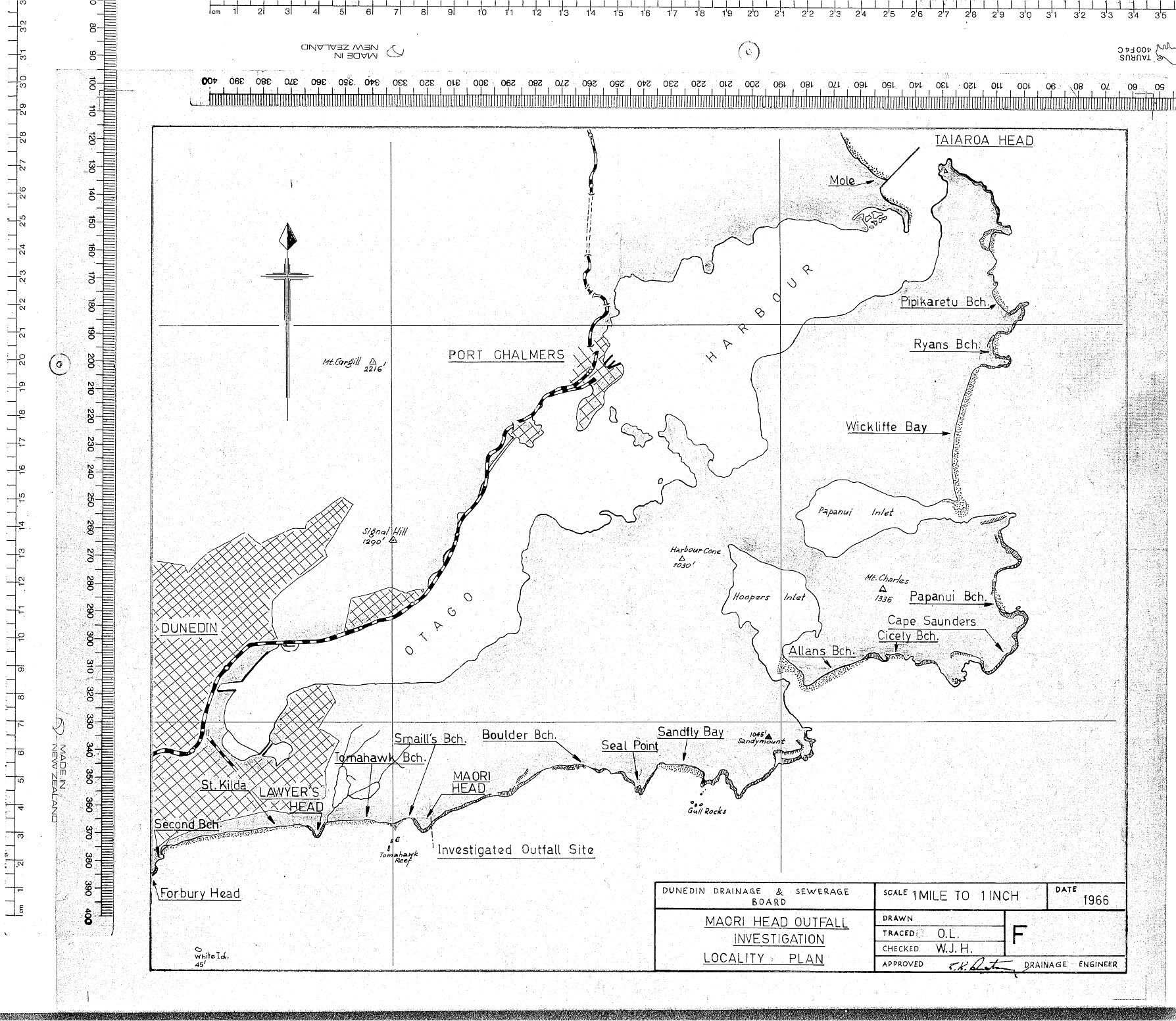 MAORI HEAD OUTFALL INVESTIGATION LOCALITY PLAN