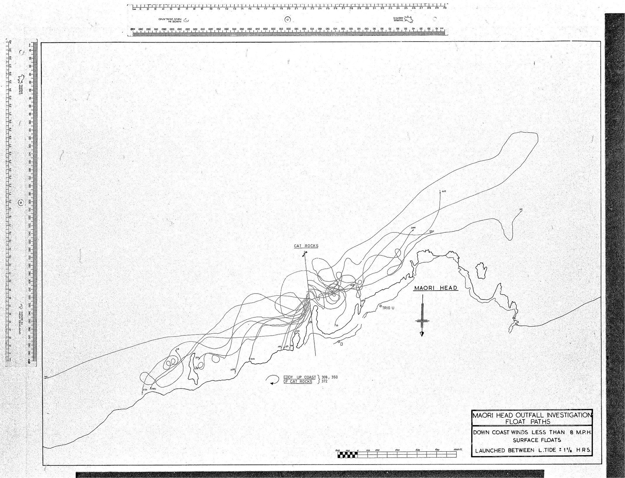 MAORI HEAD OUTFALL INVESTIGATION FLOAT PATHS
