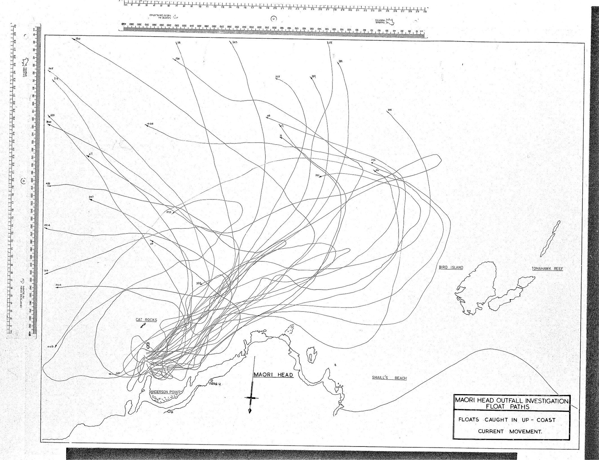 MAORI HEAD OUTFALL INVESTIGATION FLOAT PATHS
