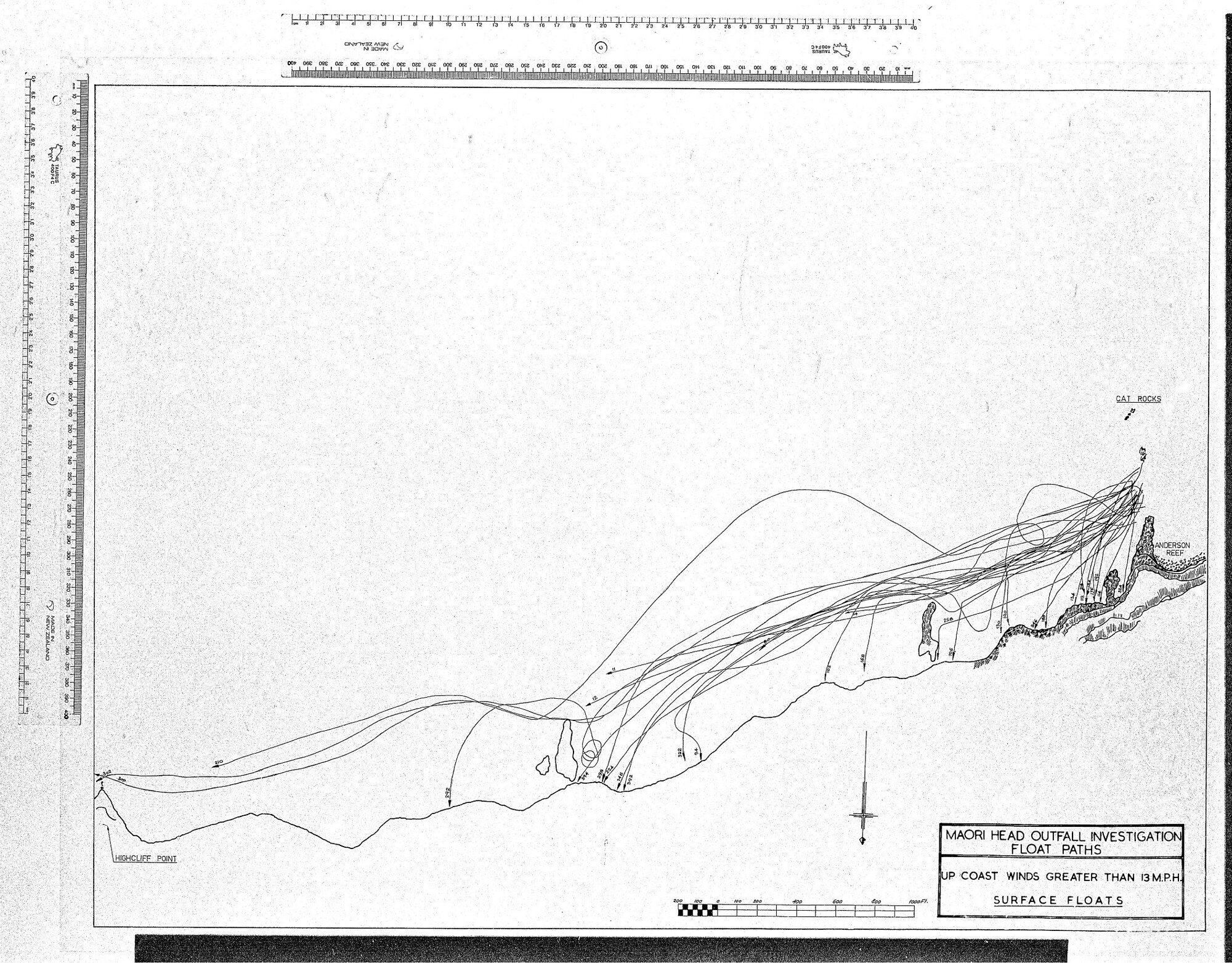 MAORI HEAD OUTFALL INVESTIGATION FLOAT PATHS
