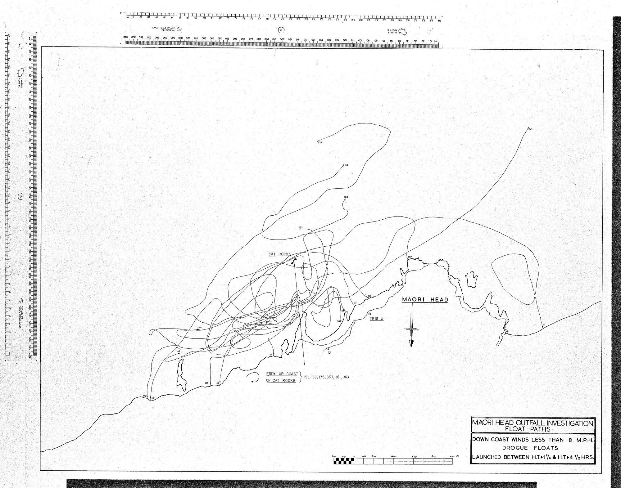 MAORI HEAD OUTFALL INVESTIGATION FLOAT PATHS