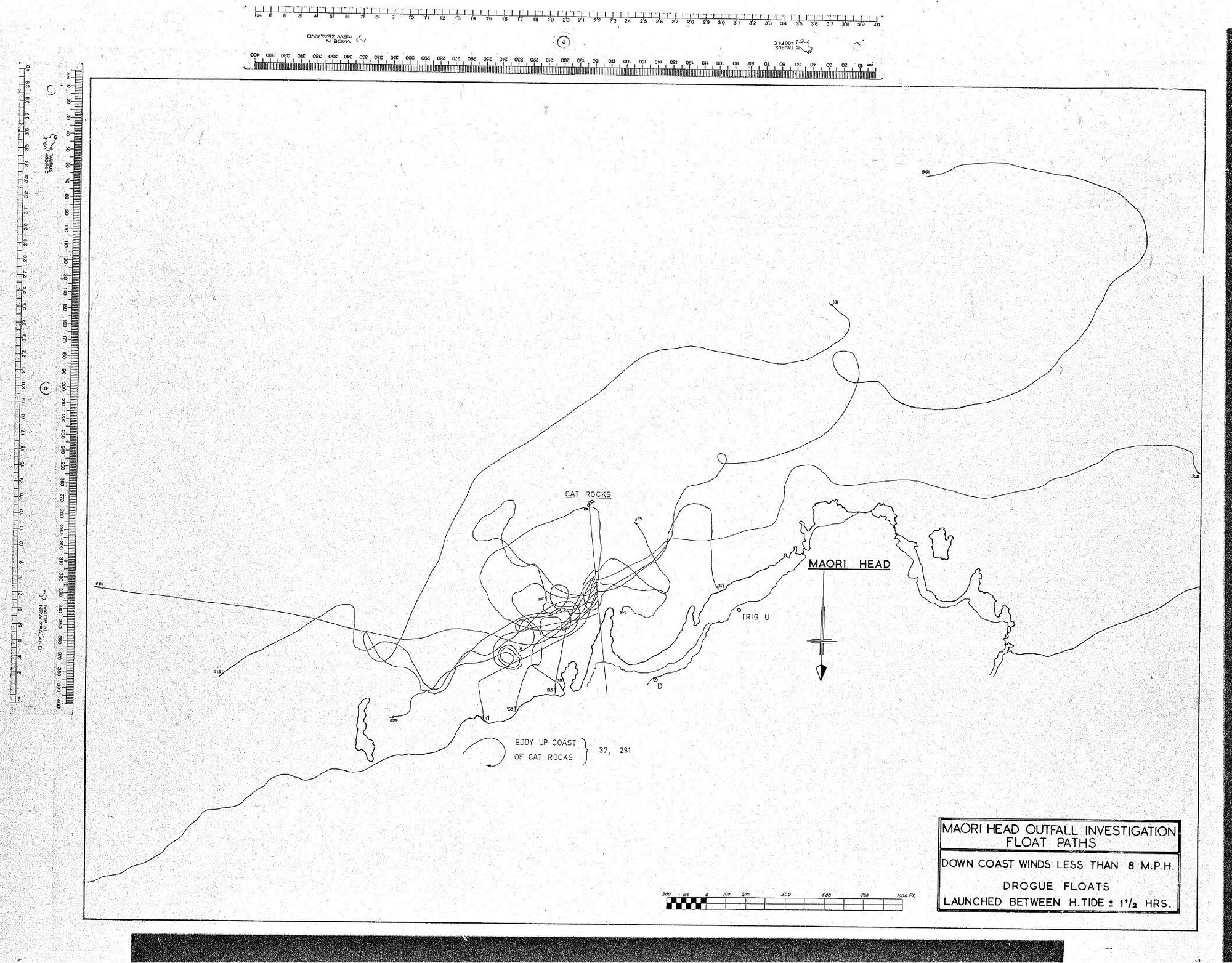 MAORI HEAD OUTFALL INVESTIGATION FLOAT PATHS