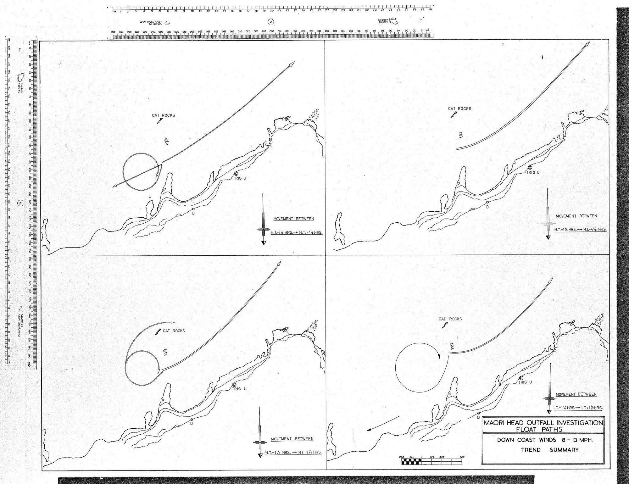 MAORI HEAD OUTFALL INVESTIGATION FLOAT PATHS