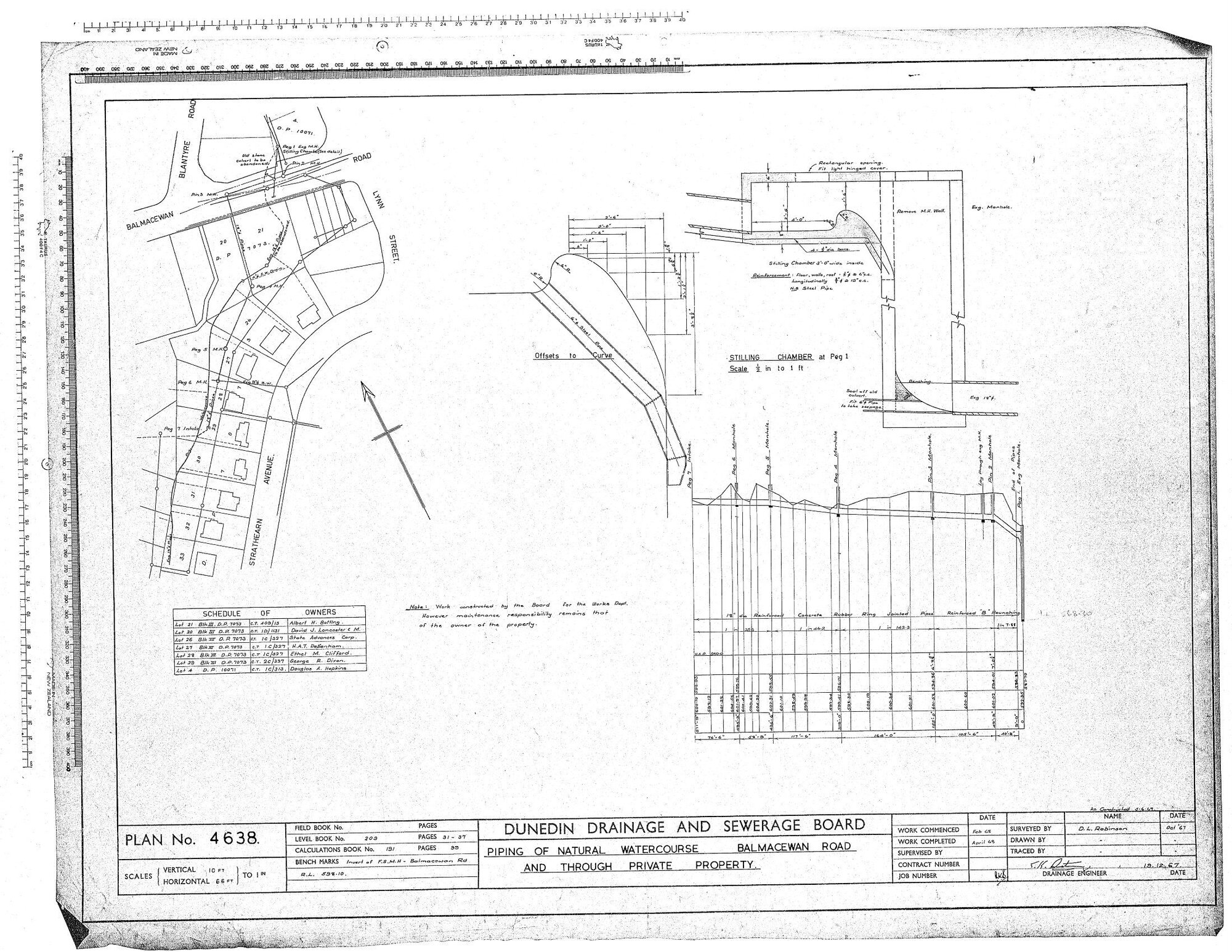 PIPING OF NATURAL WATERCOURSE BALMACEWAN ROAD AND THROUGH PRIVATE PROPERTY