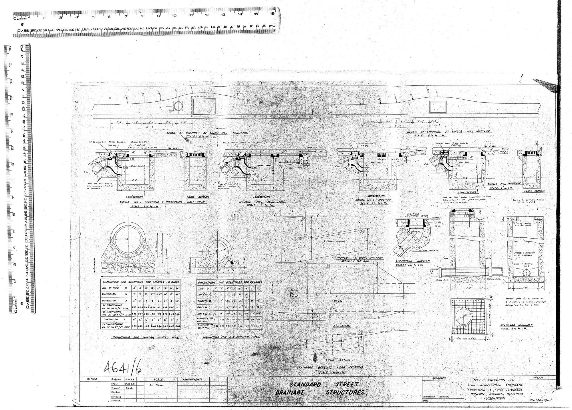 STANDARD STREET DRAINAGE STRUCTURES