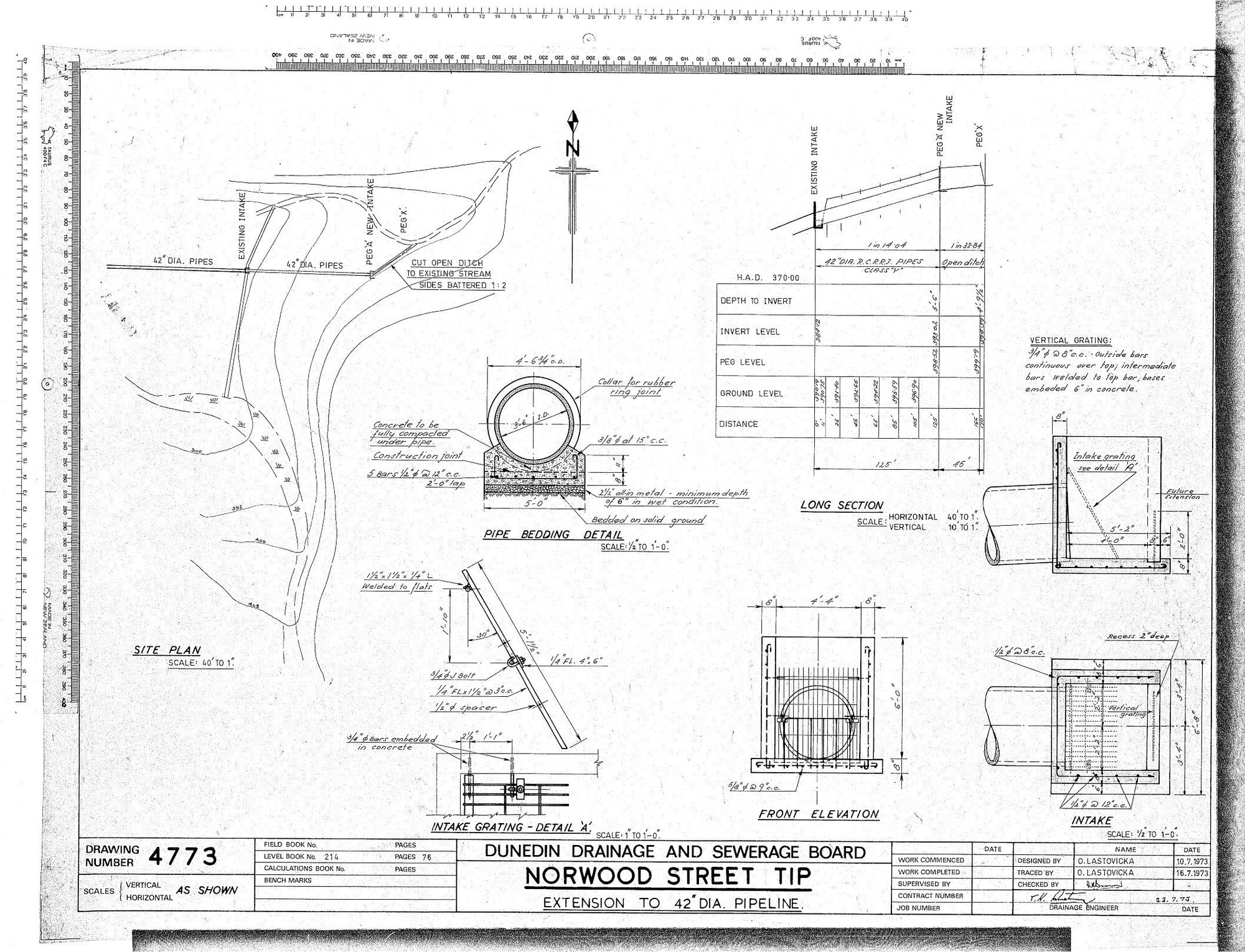 NORWOOD STREET TIP - EXTENSION OF 42" DIA PIPELINE