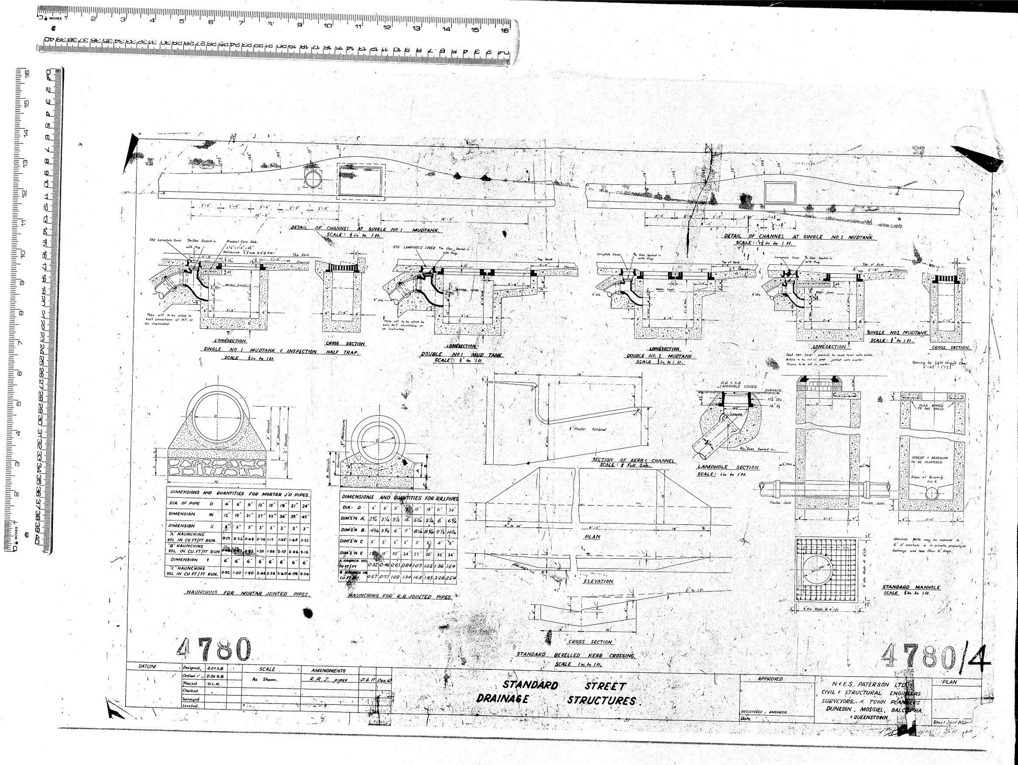 STANDARD STREET DRAINAGE STRUCTURES