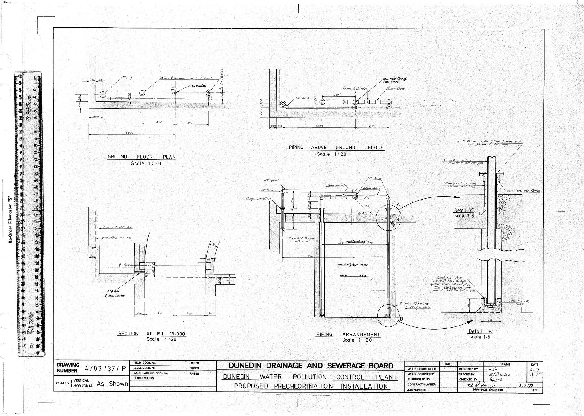 DUNEDIN WATER POLLUTION CONTROL PLANT - PROPOSED PRECHLORINATION INSTALLATION