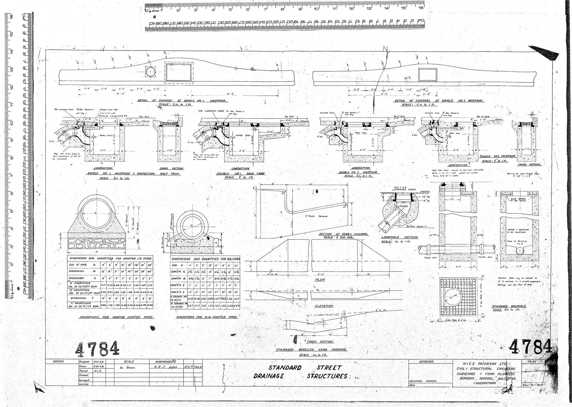 STANDARD STREET DRAINAGE STRUCTURES