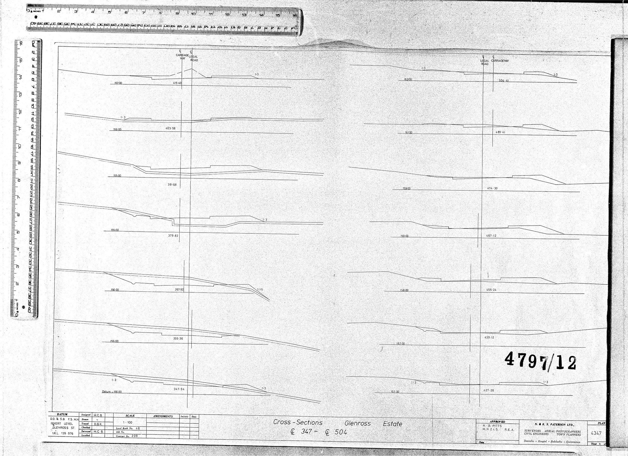 CROSS-SECTIONS - GLENROSS ESTATE 347-504