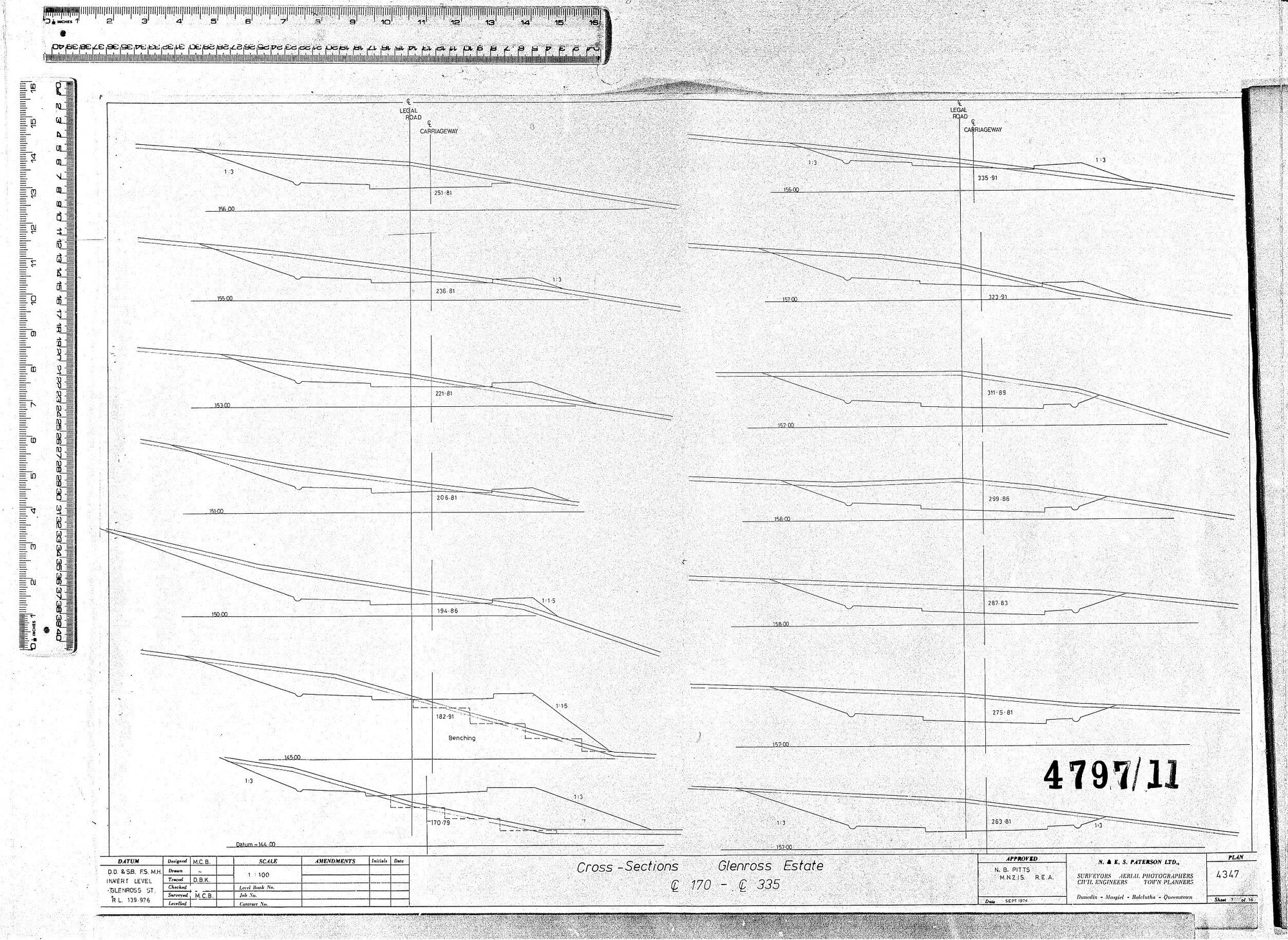 CROSS-SECTIONS - GLENROSS ESTATE 170-335