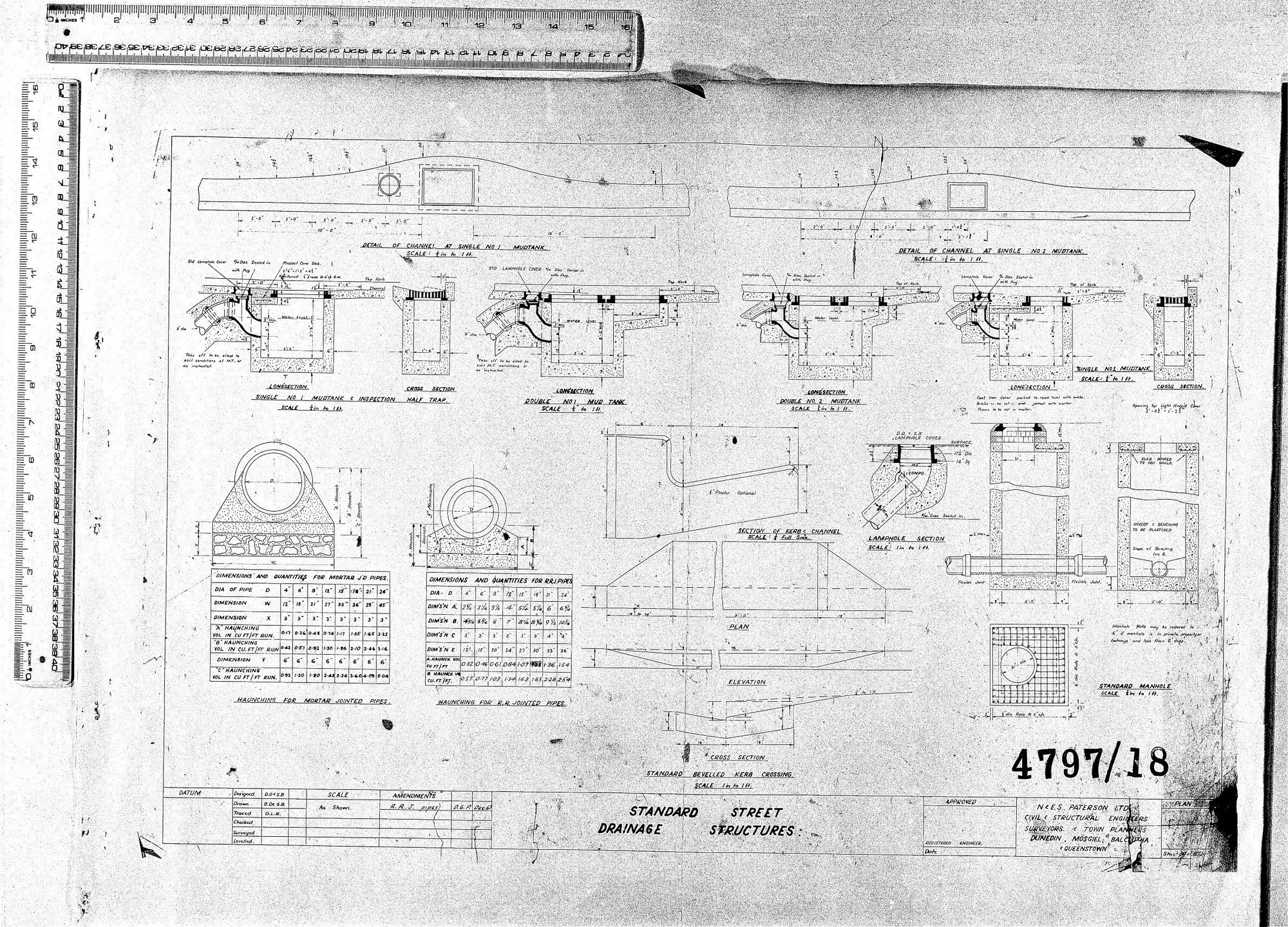 STANDARD STREET - DRAINAGE STRUCTURES