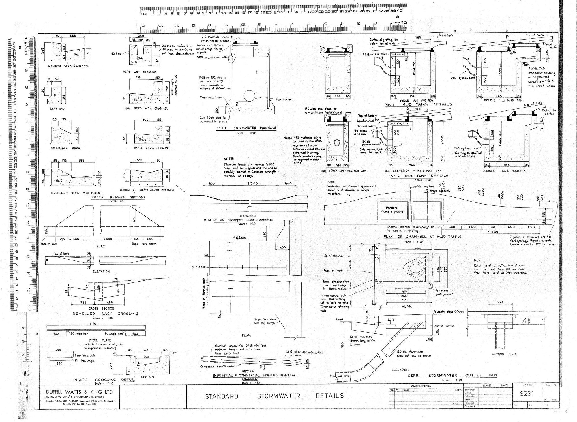 STANDARD STORMWATER DETAILS