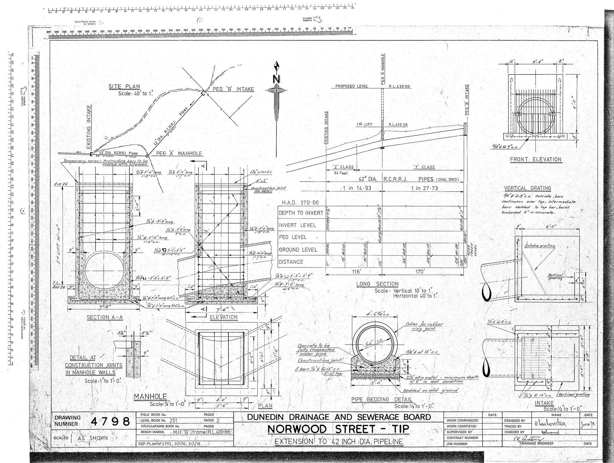 NORWOOD STREET - TIP - EXTENSION TO 42 INCH DIA. PIPELINE