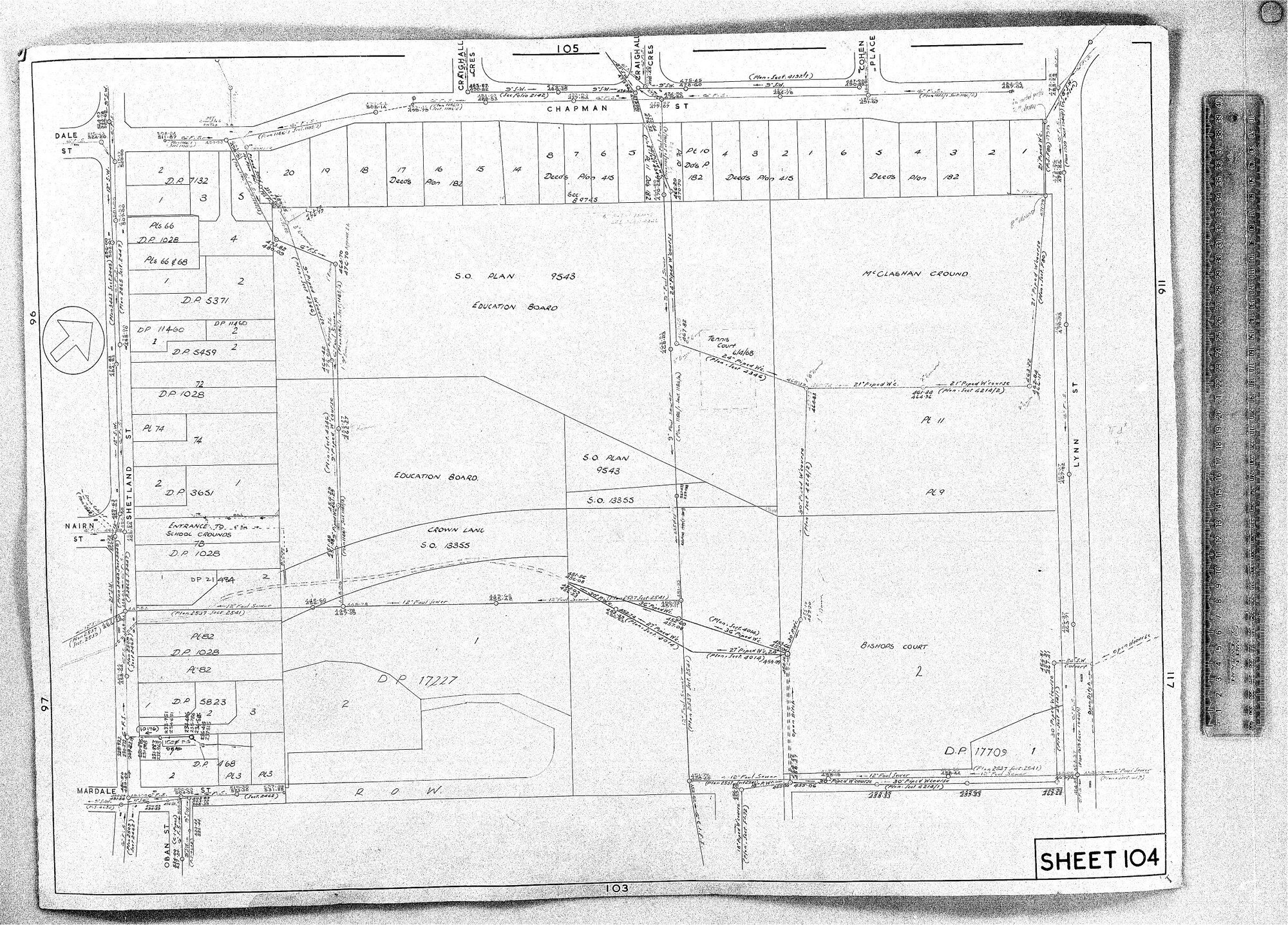 RETICULATION PLAN 104