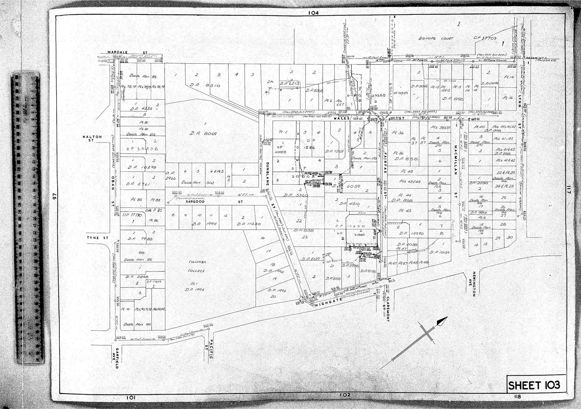 RETICULATION PLAN 103
