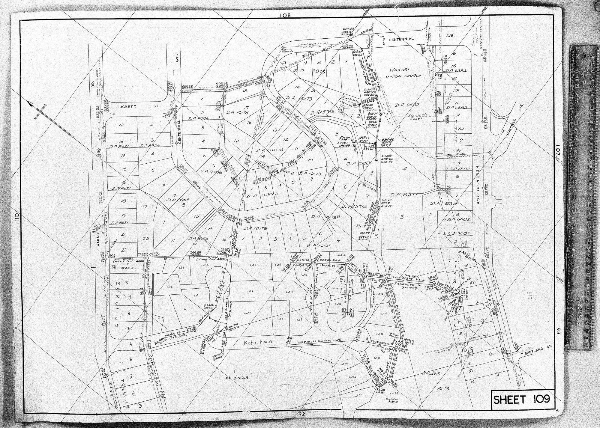 RETICULATION PLAN 109