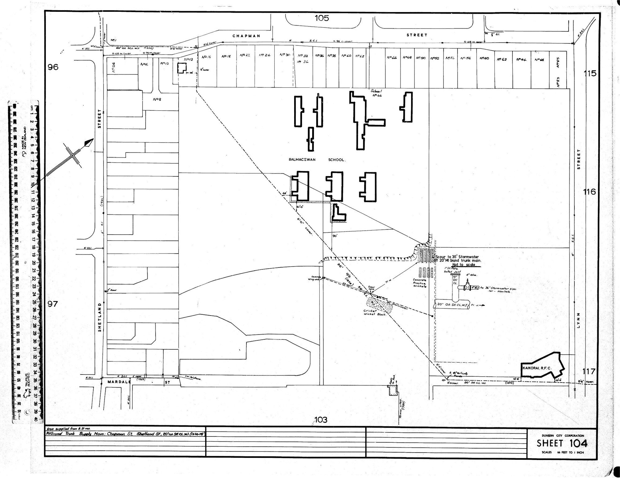 AREA SUPPLIED FROM B. ST RES.