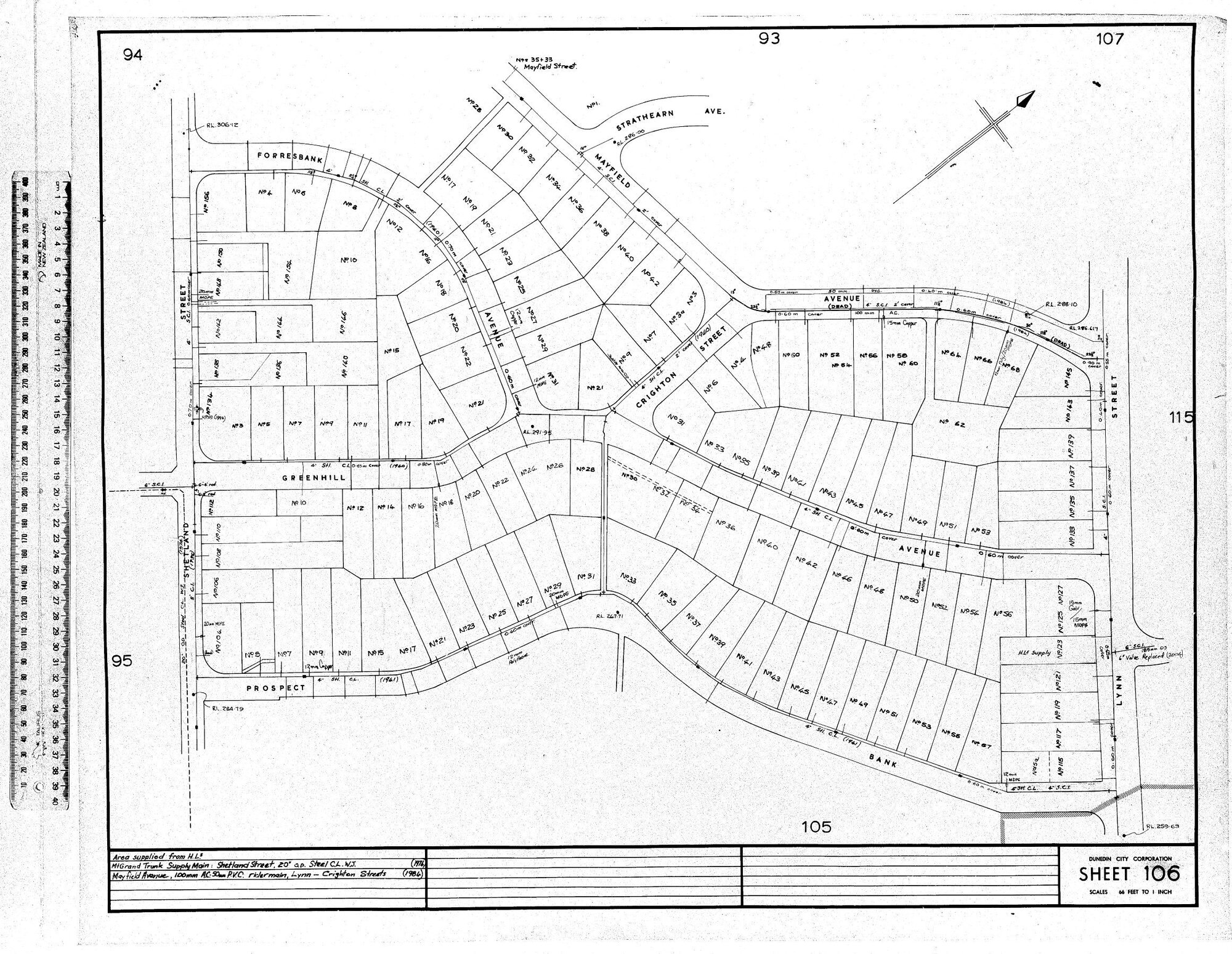 AREA SUPPLIED FROM H.L.5