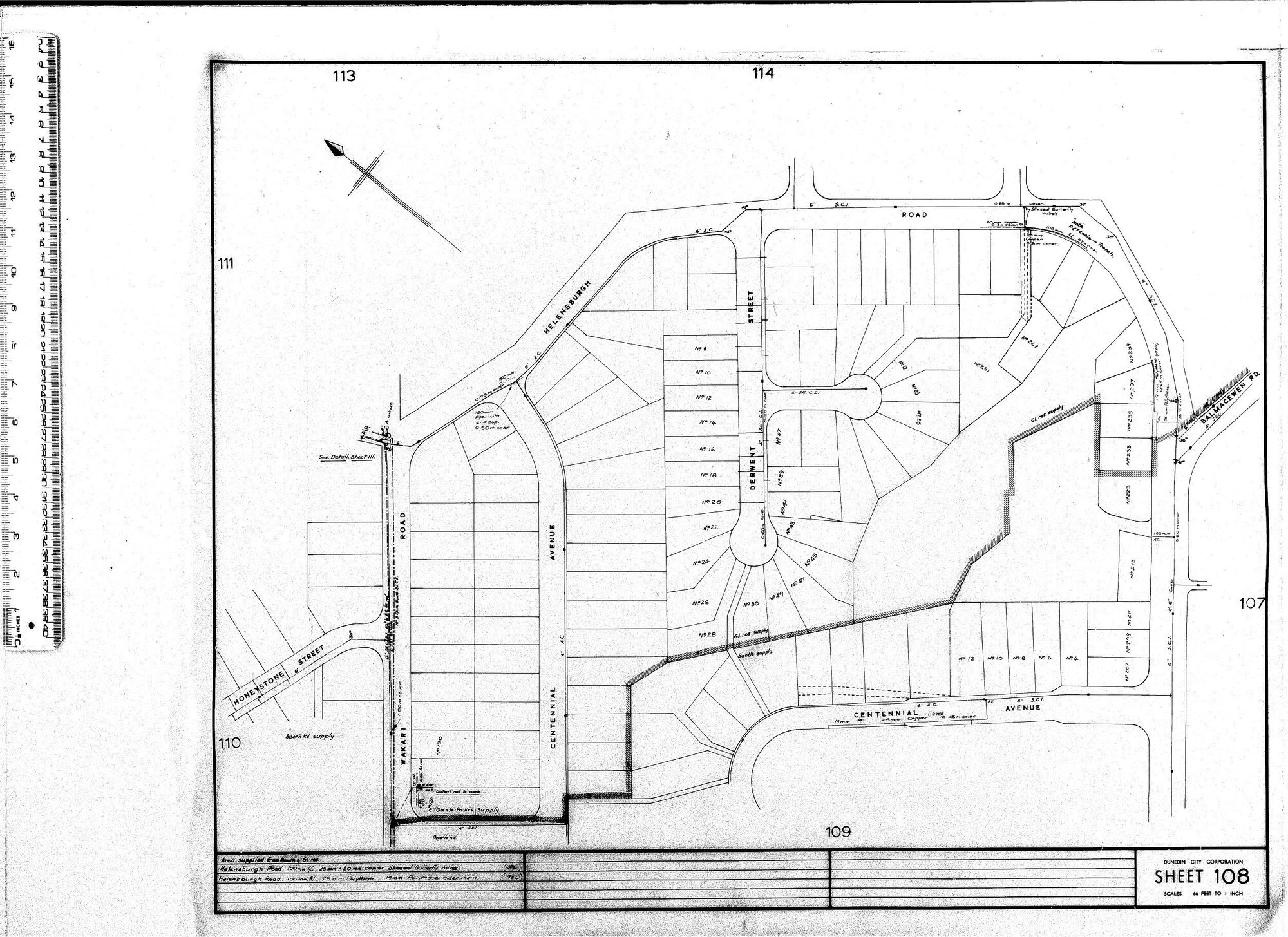 AREA SUPPLIED FROM BOOTH &amp; G.I RES.