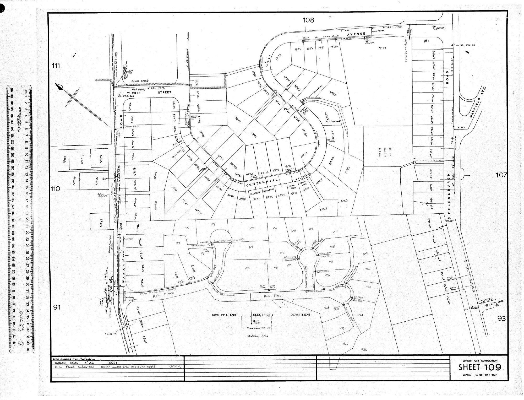 AREA SUPPLIED FROM BOOTH &amp; G.I RES.