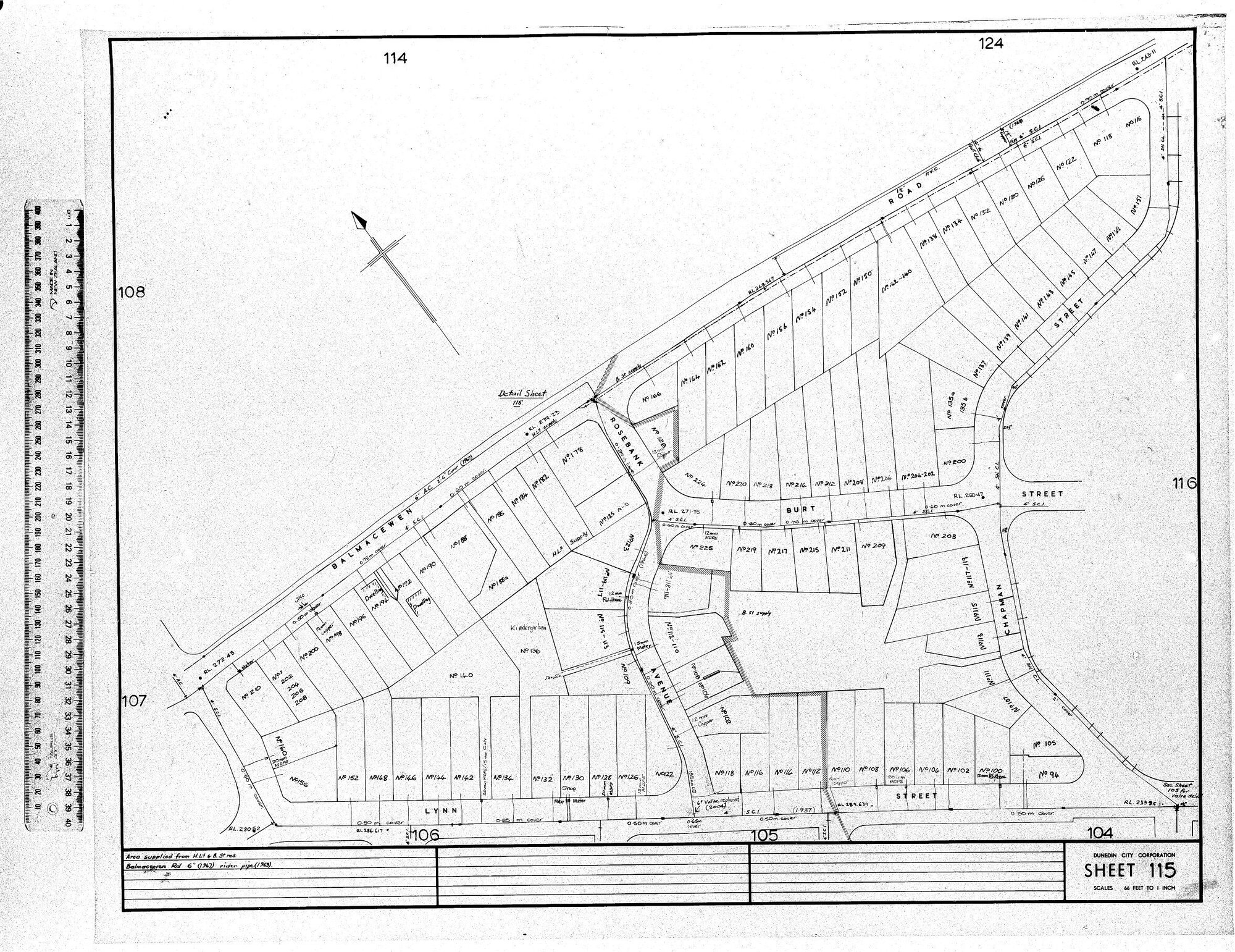 AREA SUPPLIED FROM H.L.5 &amp; B. ST. RES.