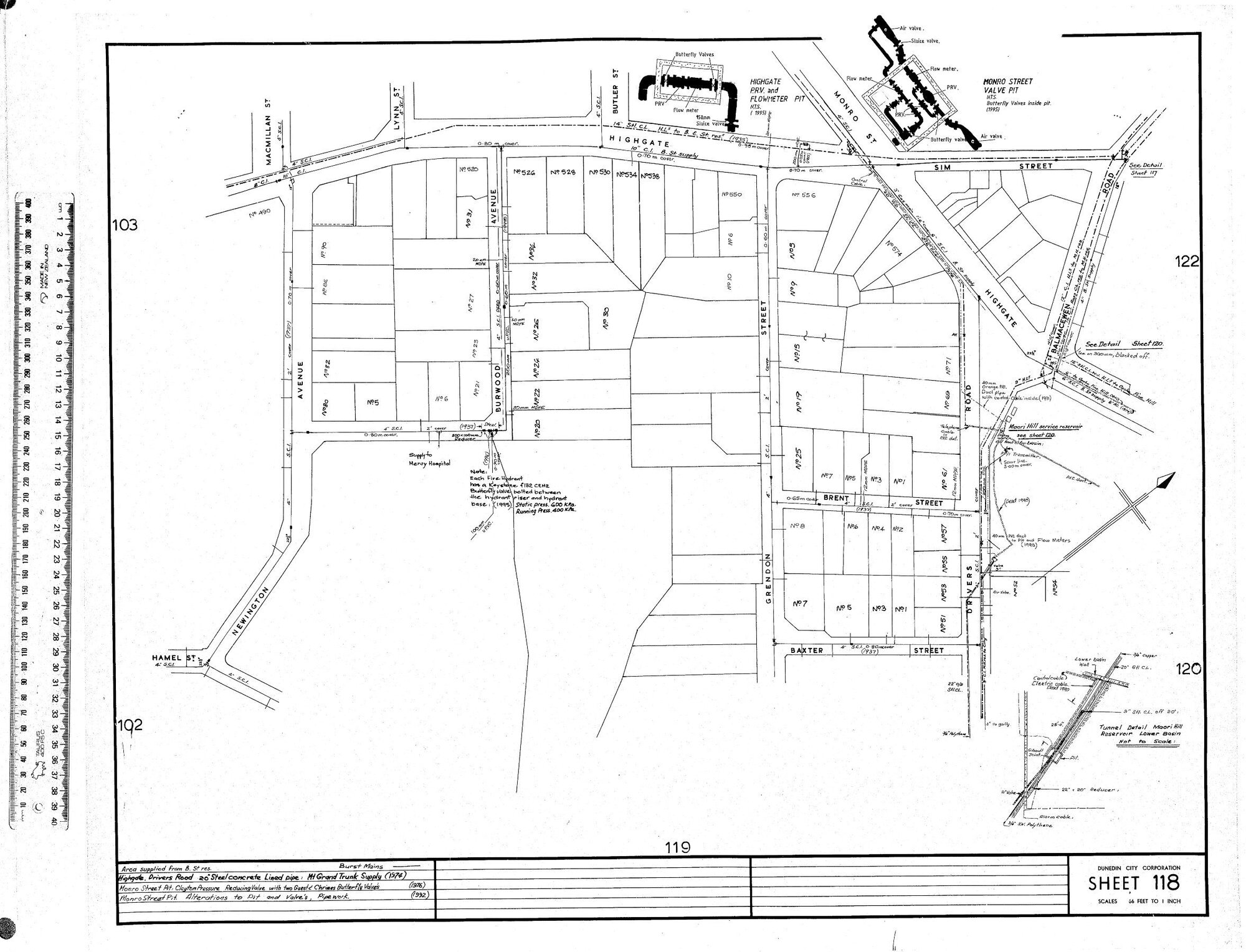 AREA SUPPLIED FROM B. ST.RES. 