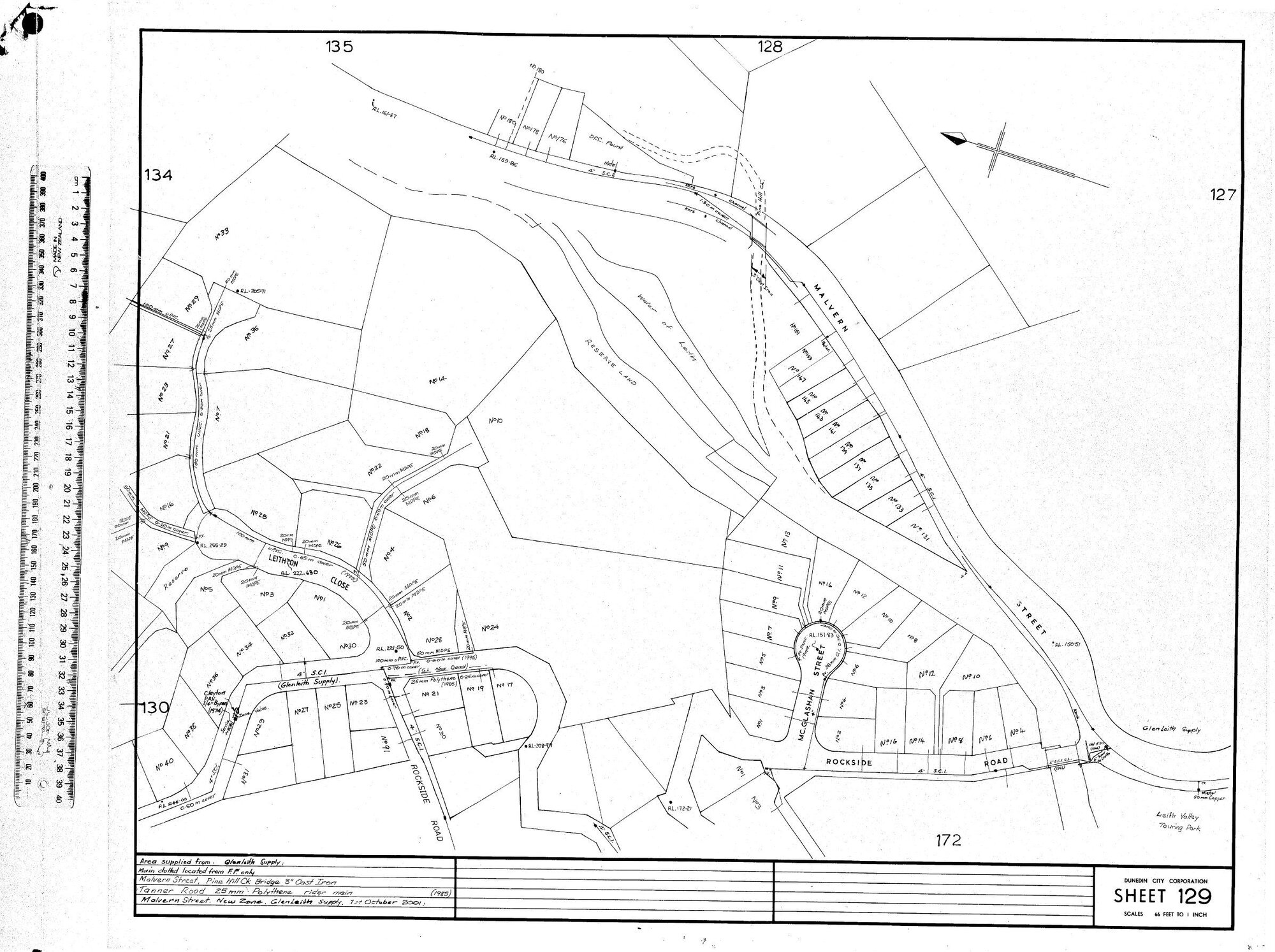 AREA SUPPLIED FROM GLENLAITH SUPPLY