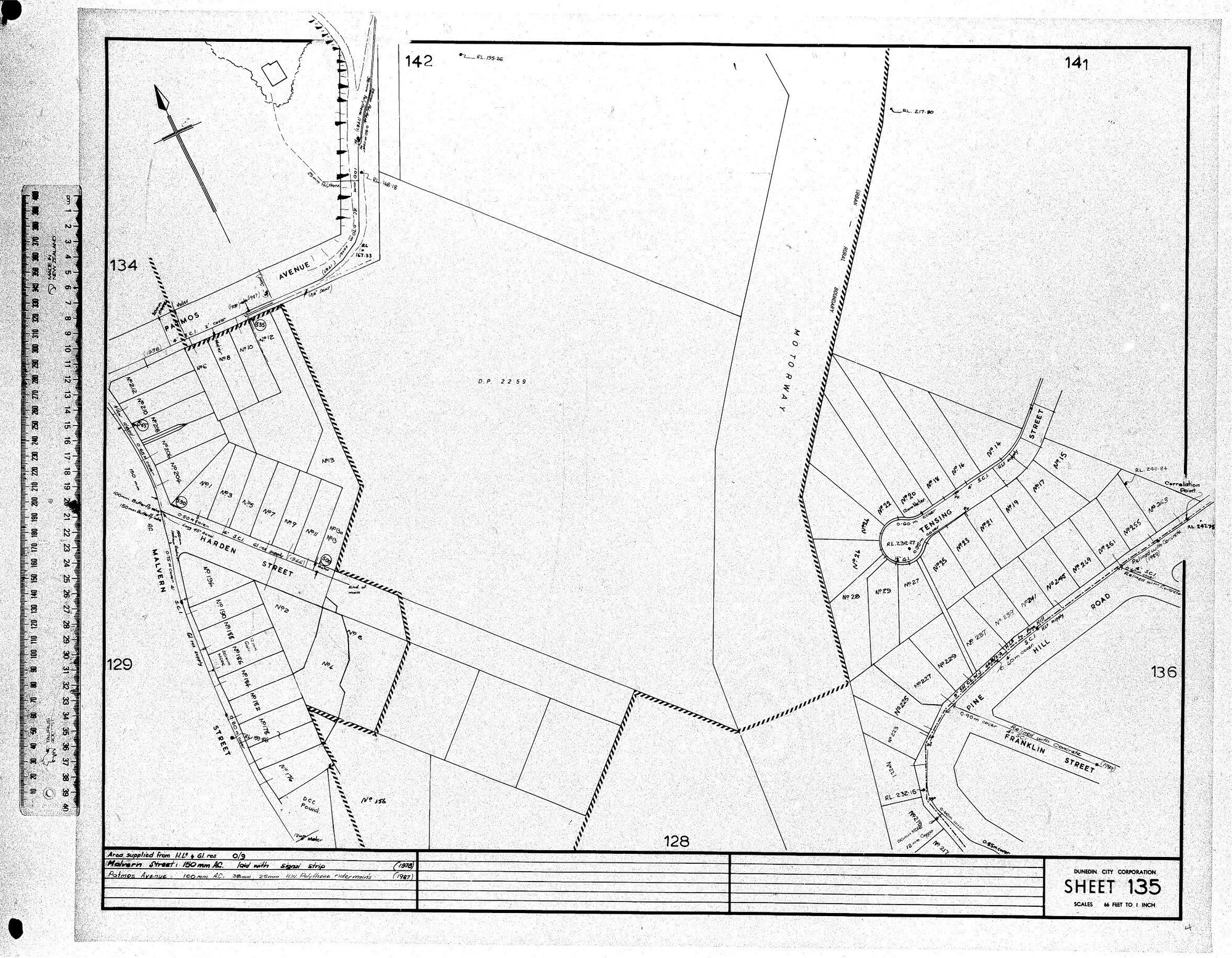 AREA SUPPLIED FROM H.L.5 &amp; GI RES. 0/9