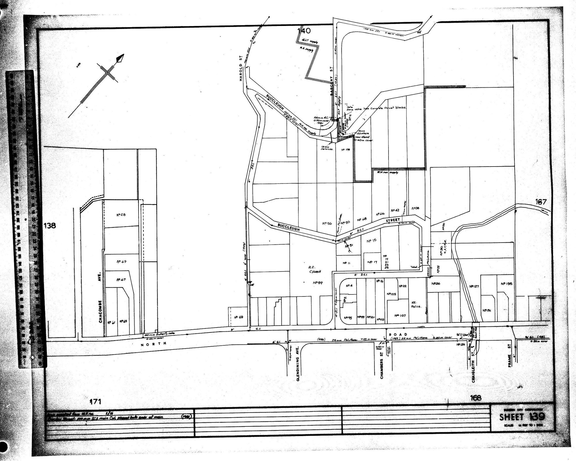AREA SUPPLIED FROM M.H RES. - 1/10