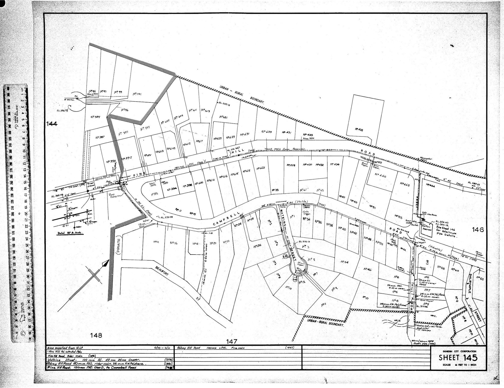 AREA SUPPLIED FROM H.L.5 - 01/10-0/11