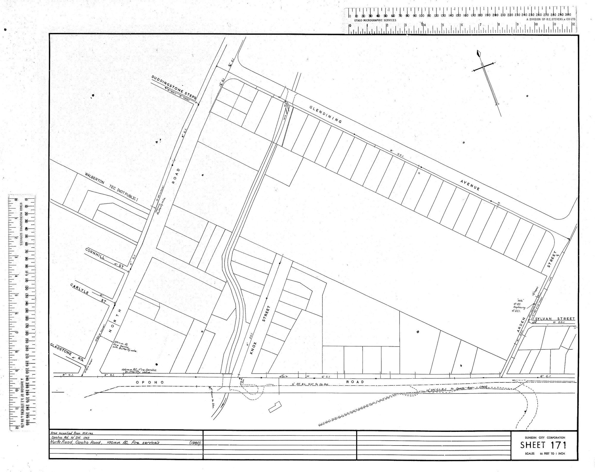 AREA SUPPLIED FROM M.H RES.