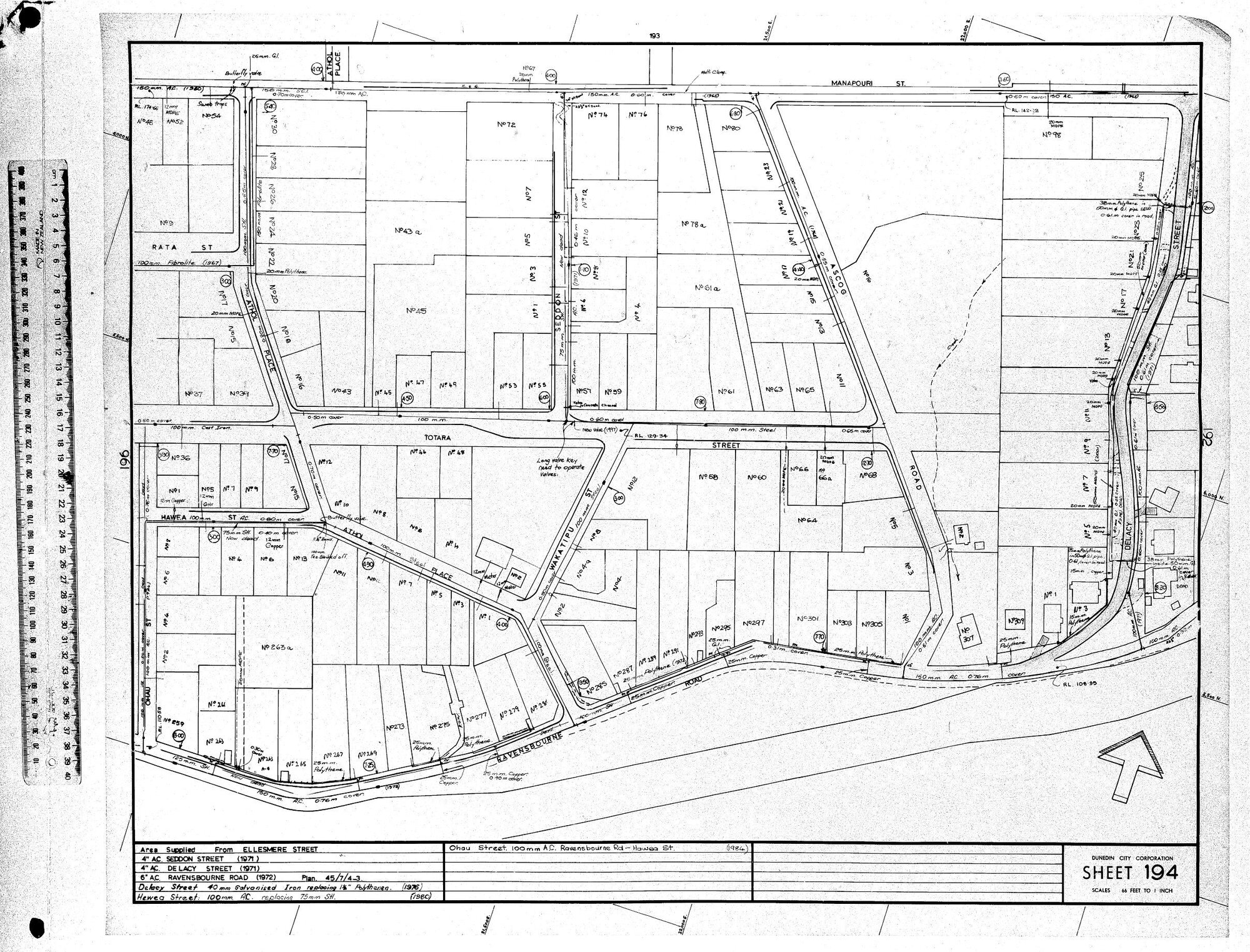 AREA SUPPLIED FROM ELLESMERE STREET