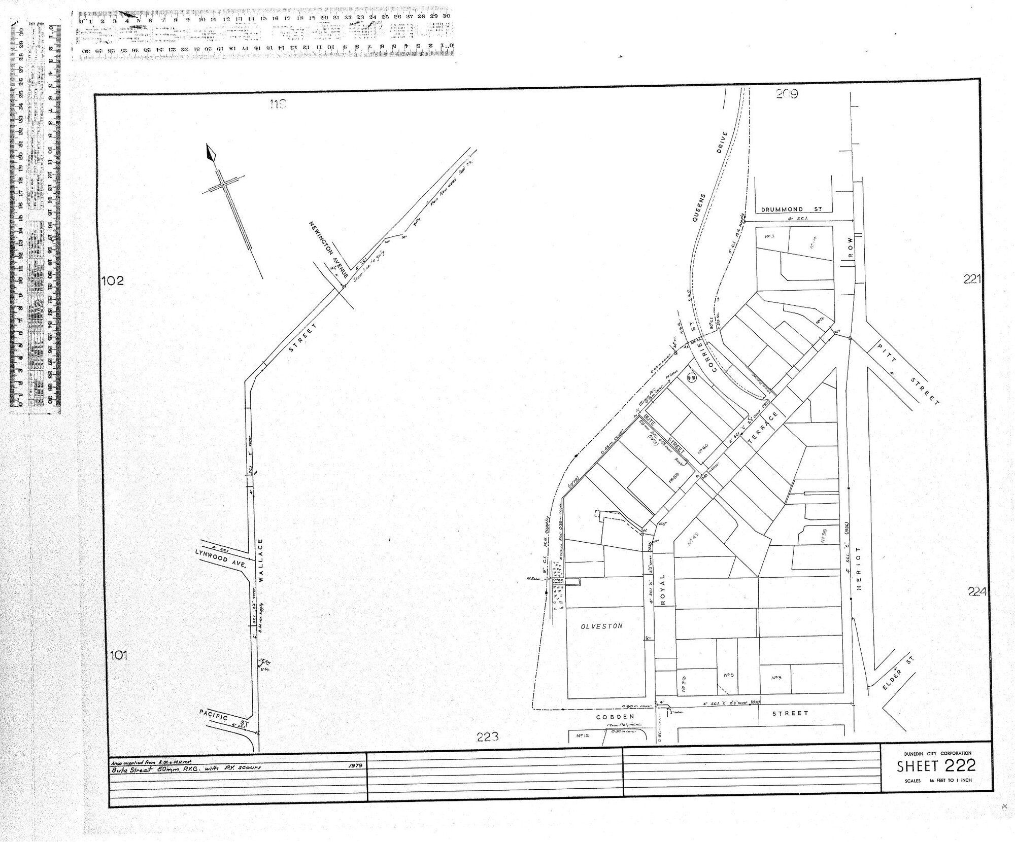 AREA SUPPLIED FROM B ST &amp; M.H. RES 5