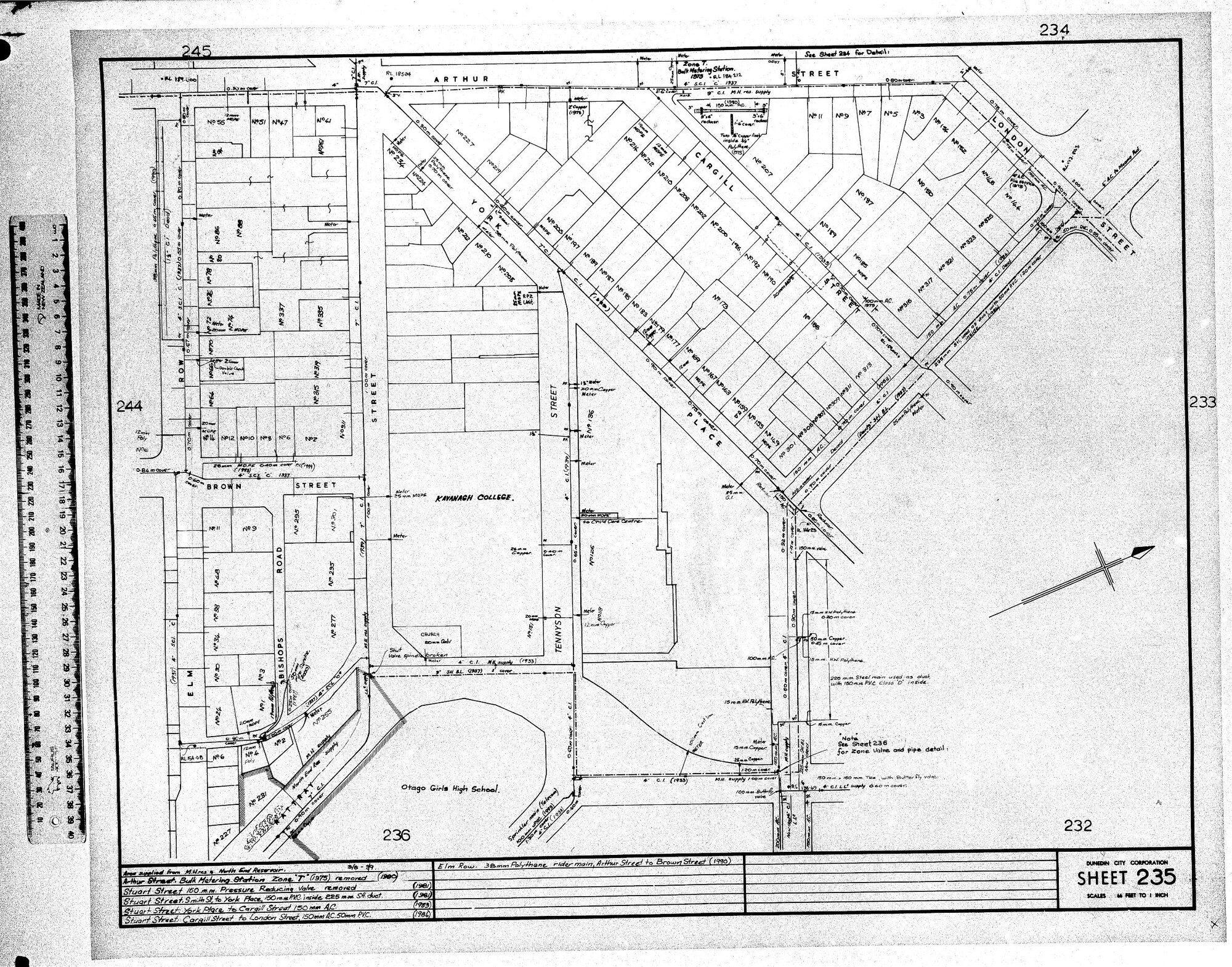 AREA SUPPLIED FROM M.H. RES &amp; NORTH END RESERVOIR - 3/8 - 3/9