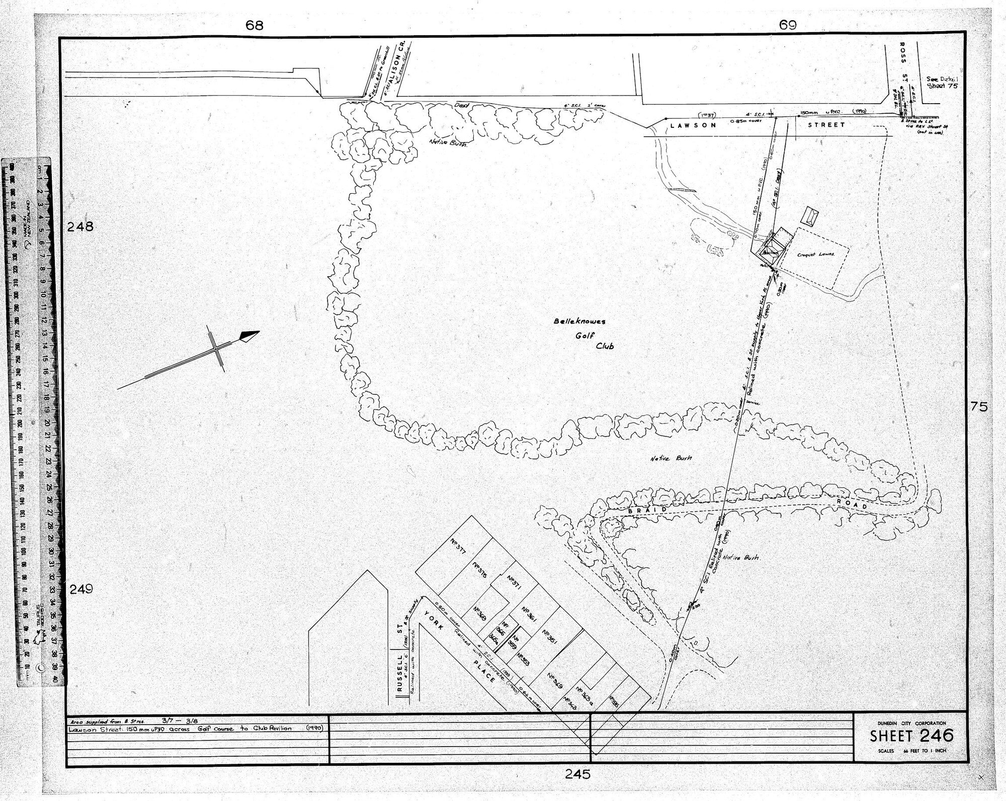 AREA SUPPLIED FROM B ST RES - 3/7 - 3/8