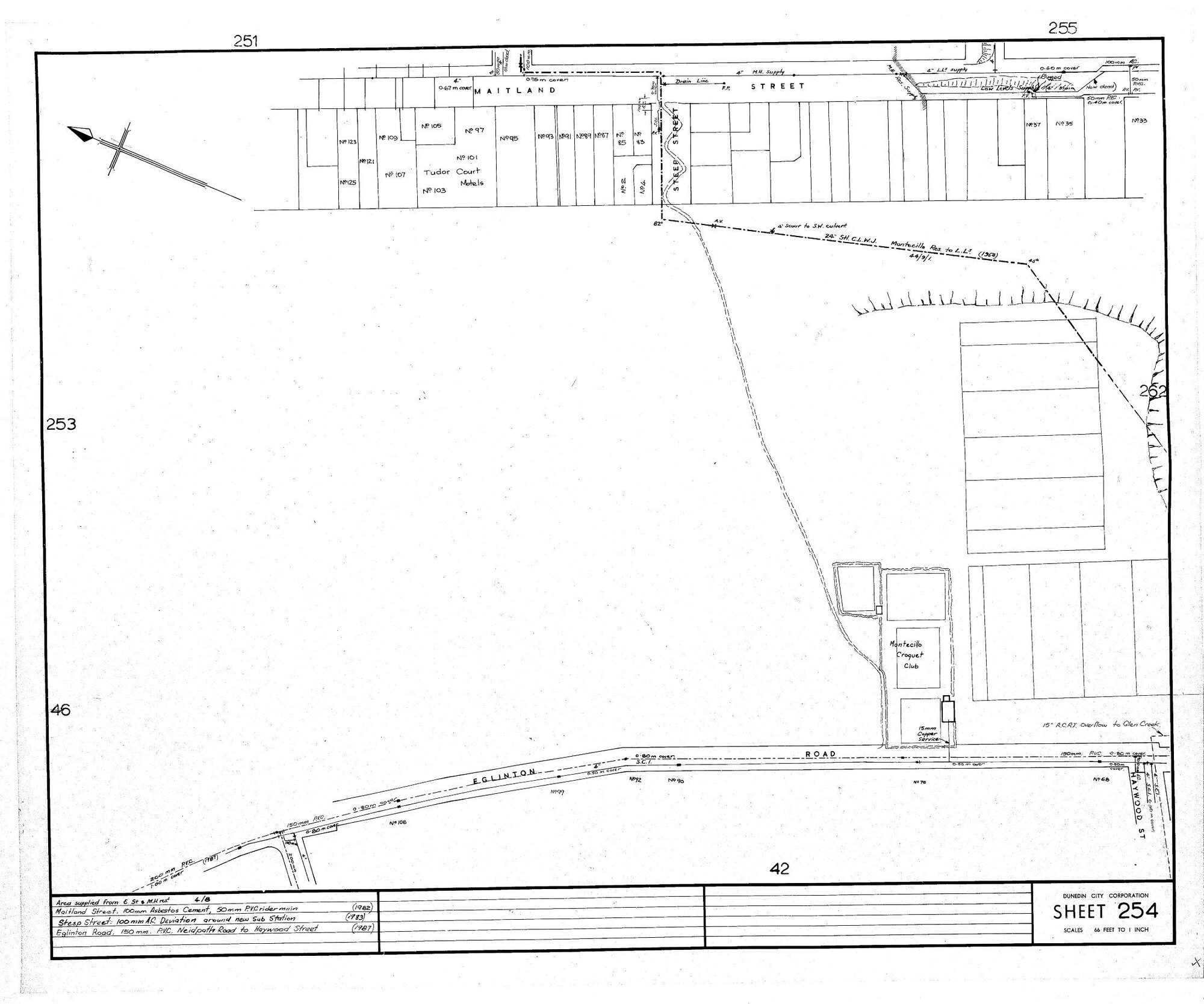 AREA SUPPLIED FROM E ST &amp; M.H. RES 5 - 4/8