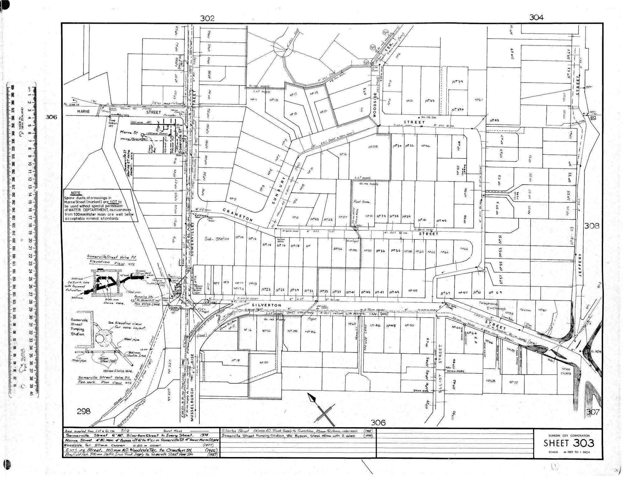 AREA SUPPLIED FROM L.Ls &amp; GR.RES. - 5/12 - BURST MAINS